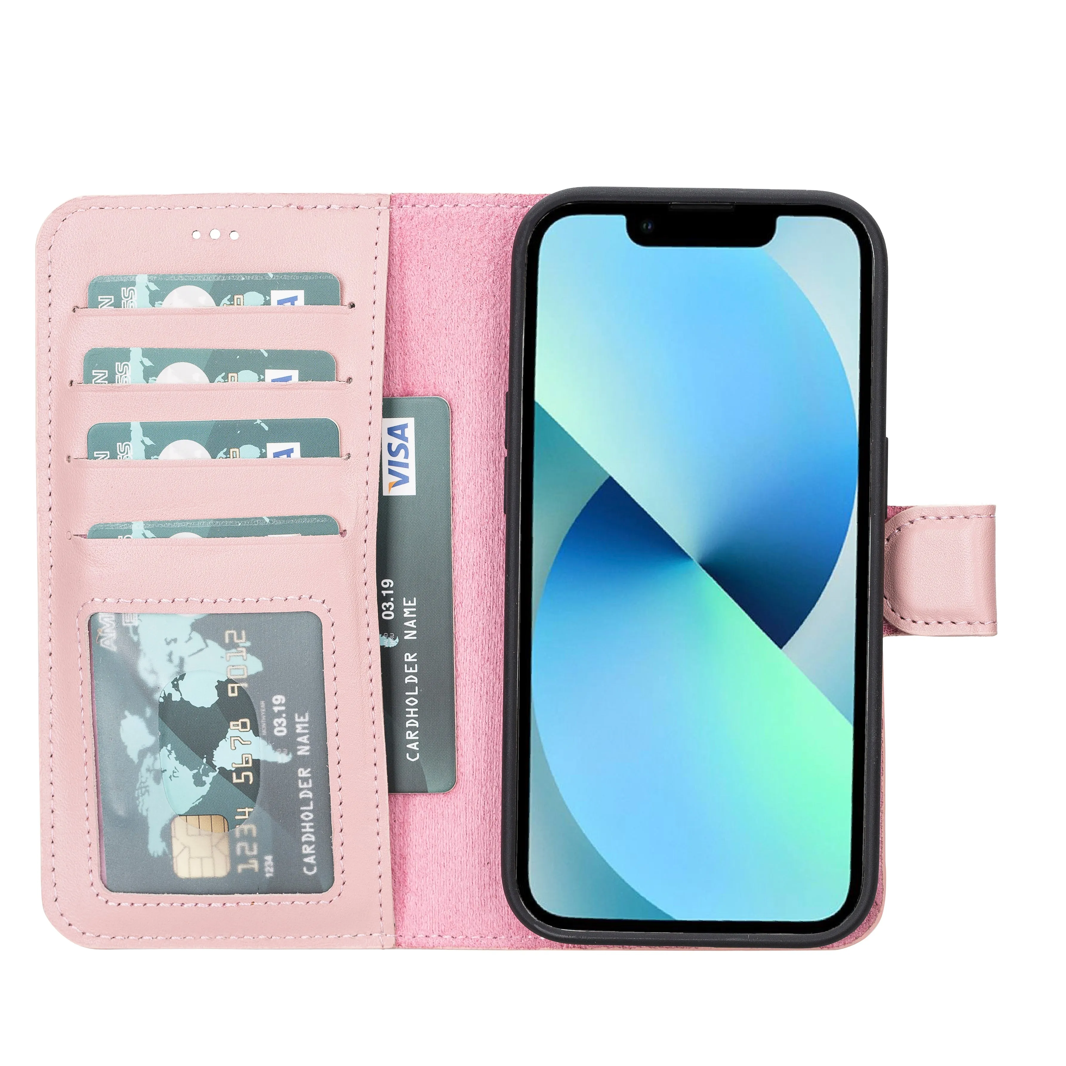 Leather Wallet Case for iPhone 15 Pro