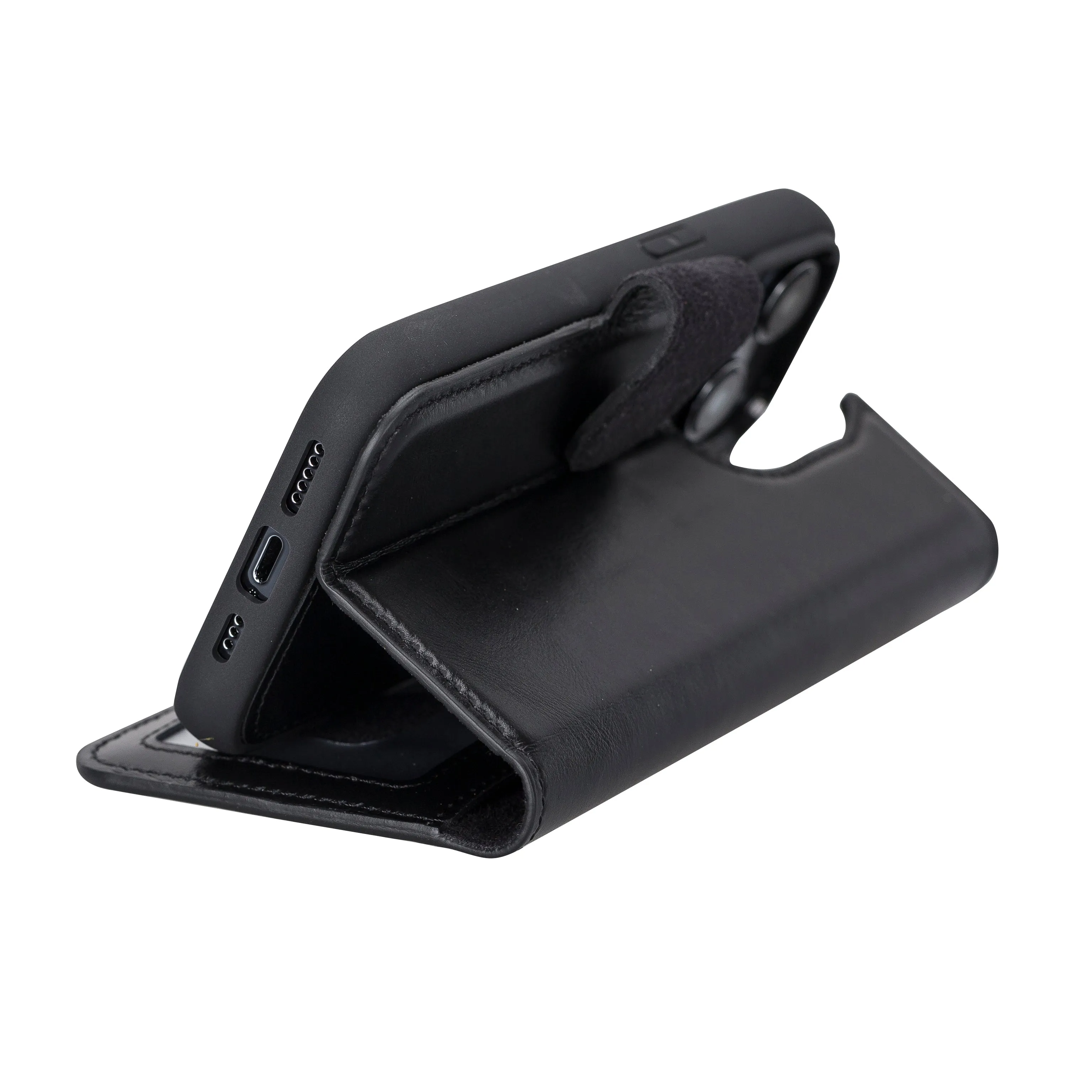 Leather Wallet Case for iPhone 15 Pro