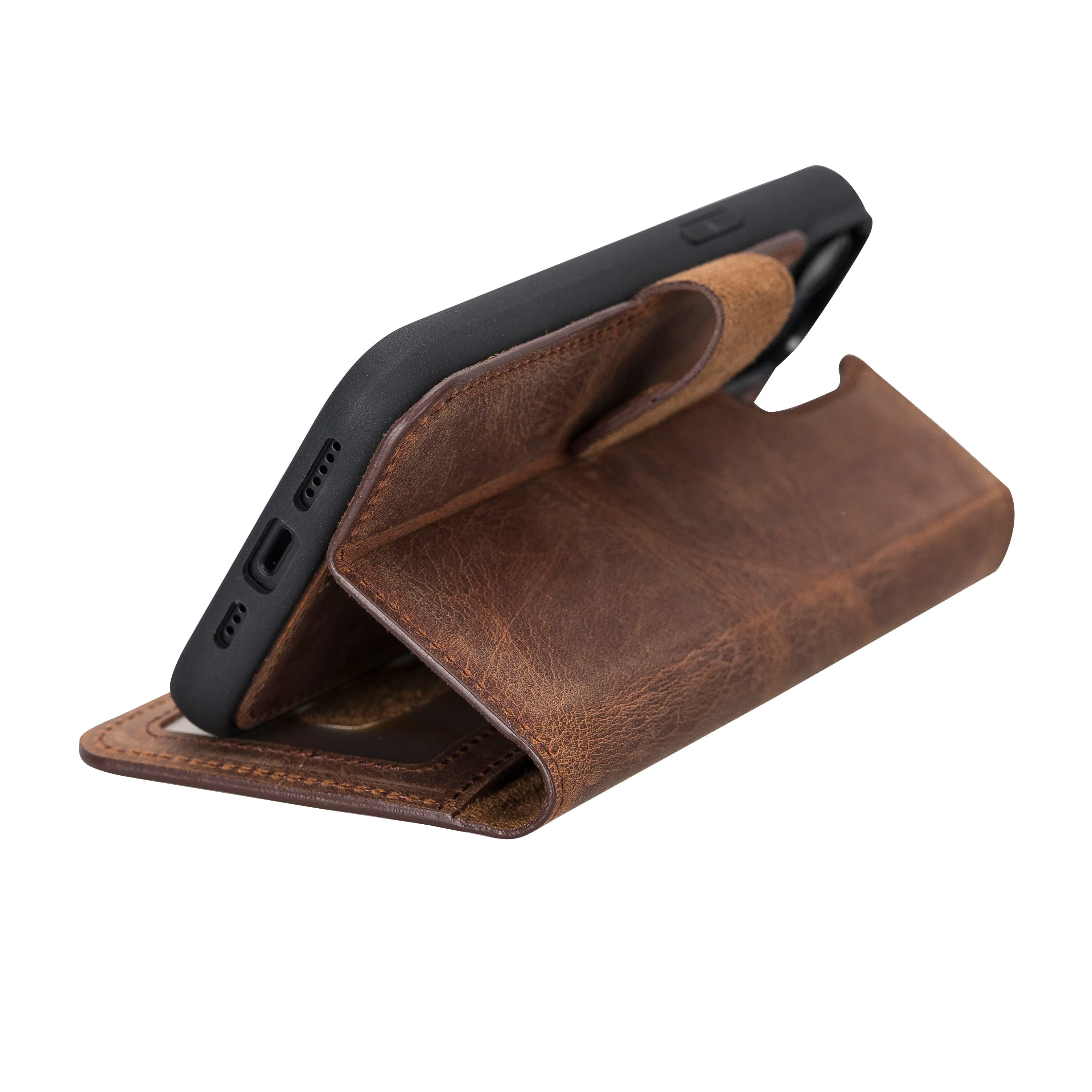 Leather Wallet Case for iPhone 15