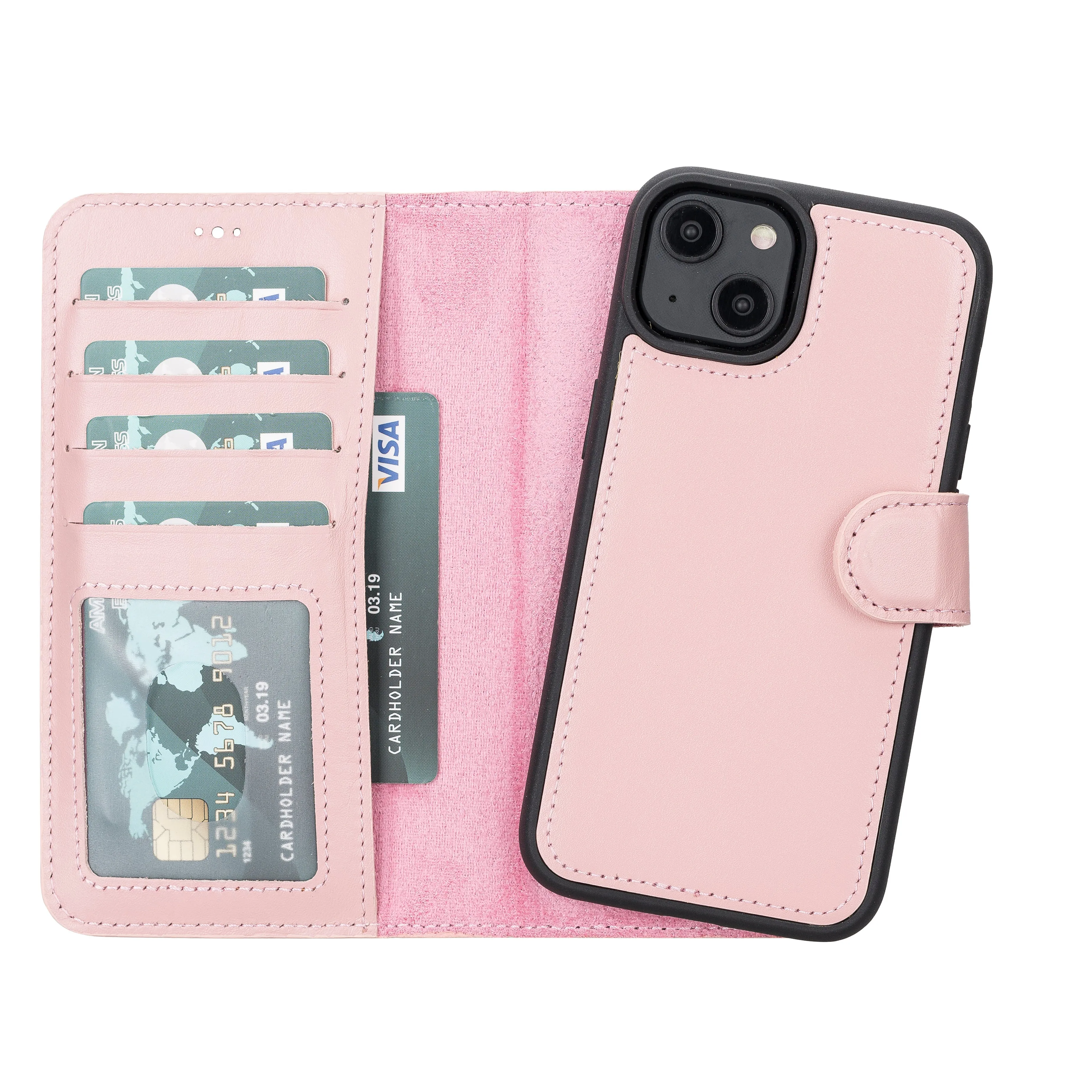 Leather Wallet Case for iPhone 15