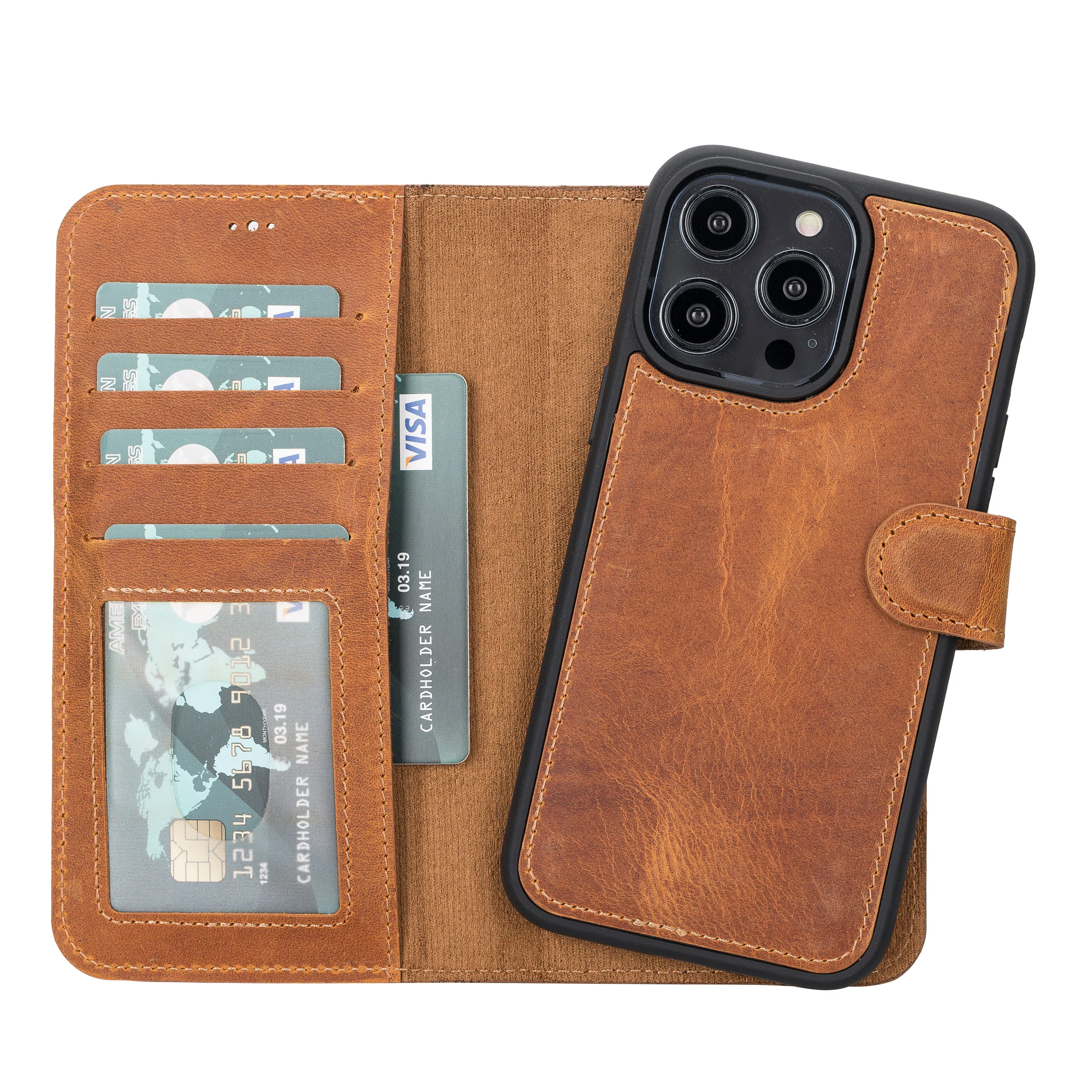 Leather Wallet Case for iPhone 16 Pro Max iPhone 16 Pro iPhone 16 Plus iPhone 16