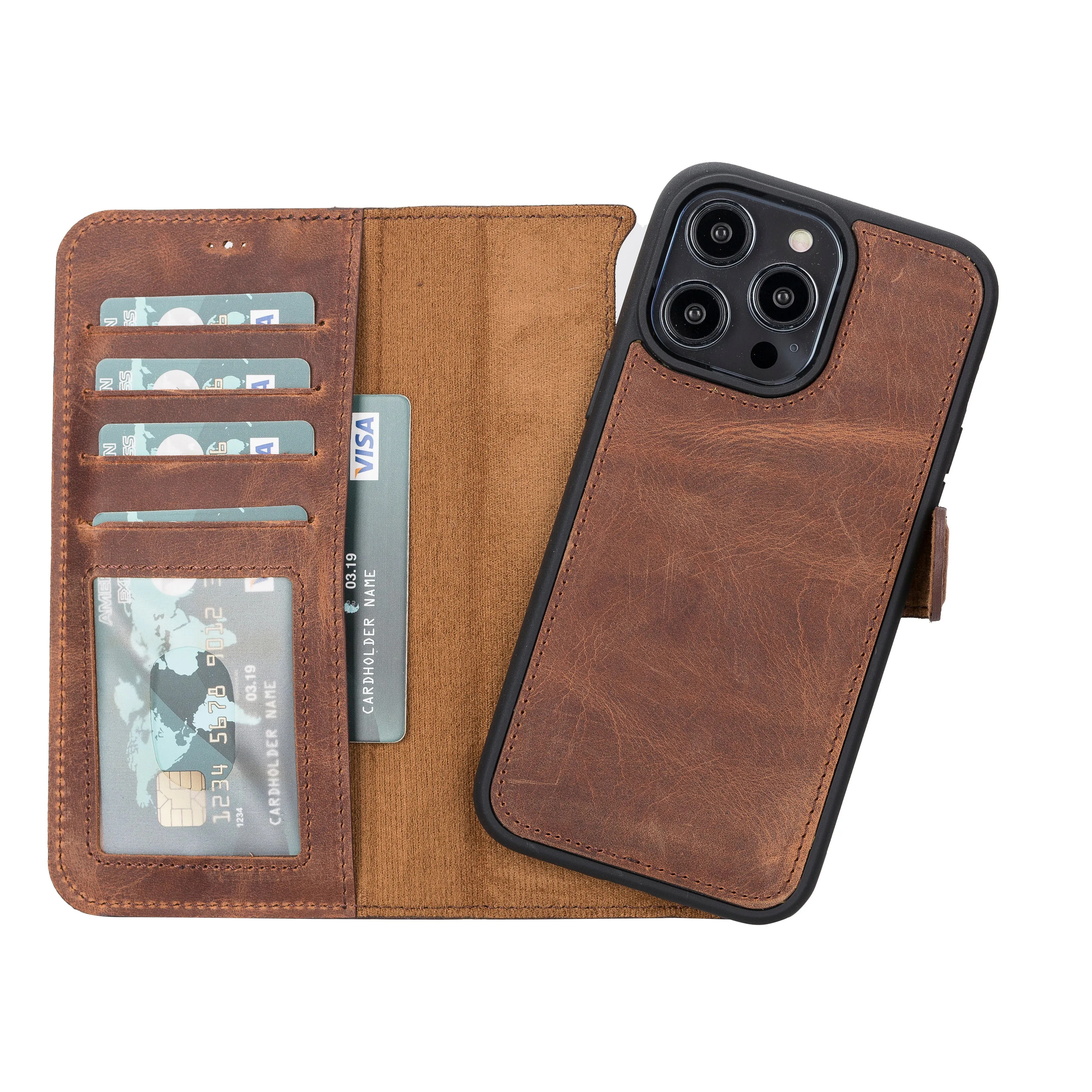 Leather Wallet Case for iPhone 16 Pro Max iPhone 16 Pro iPhone 16 Plus iPhone 16