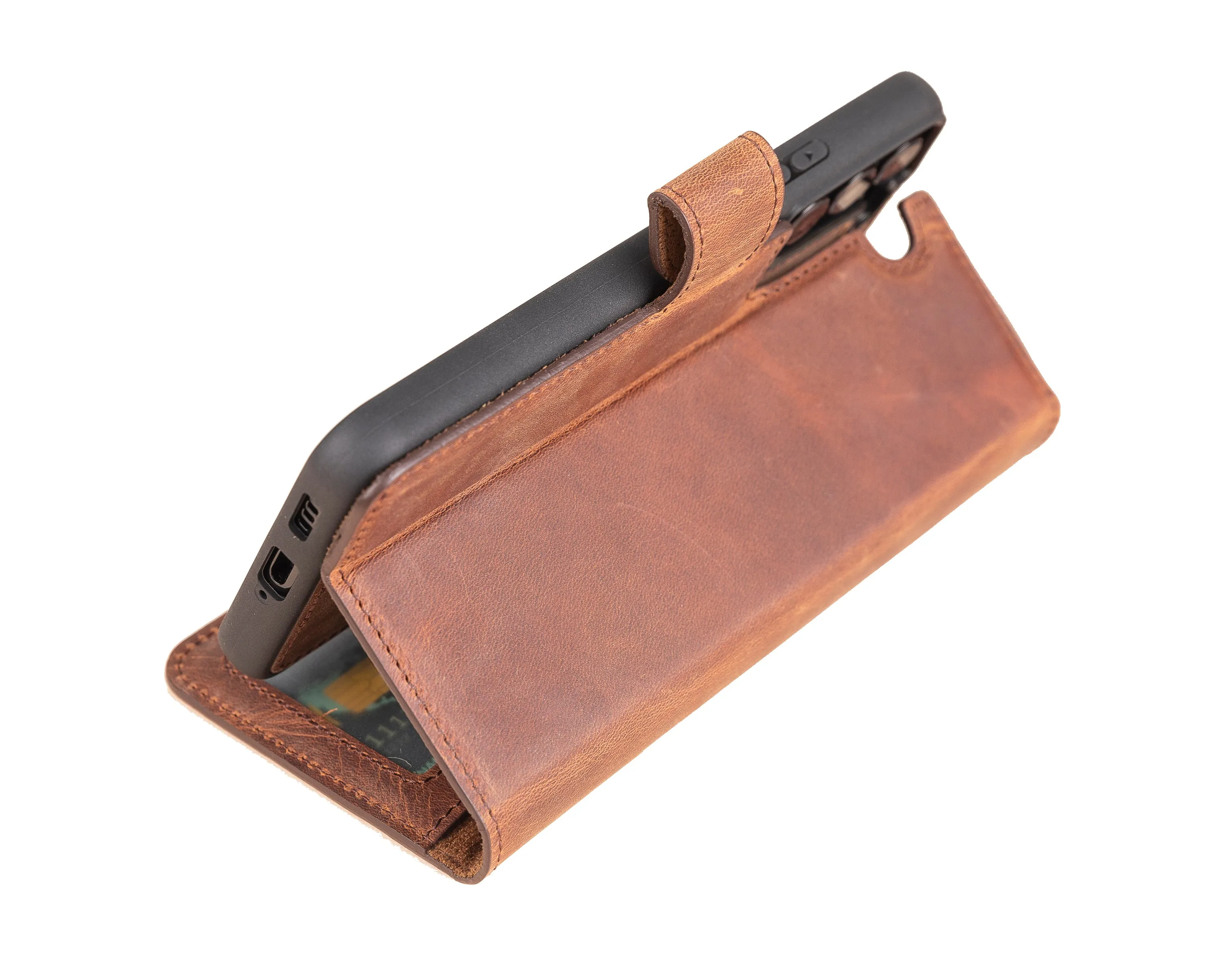 Leather Wallet Case for Samsung Galaxy S22