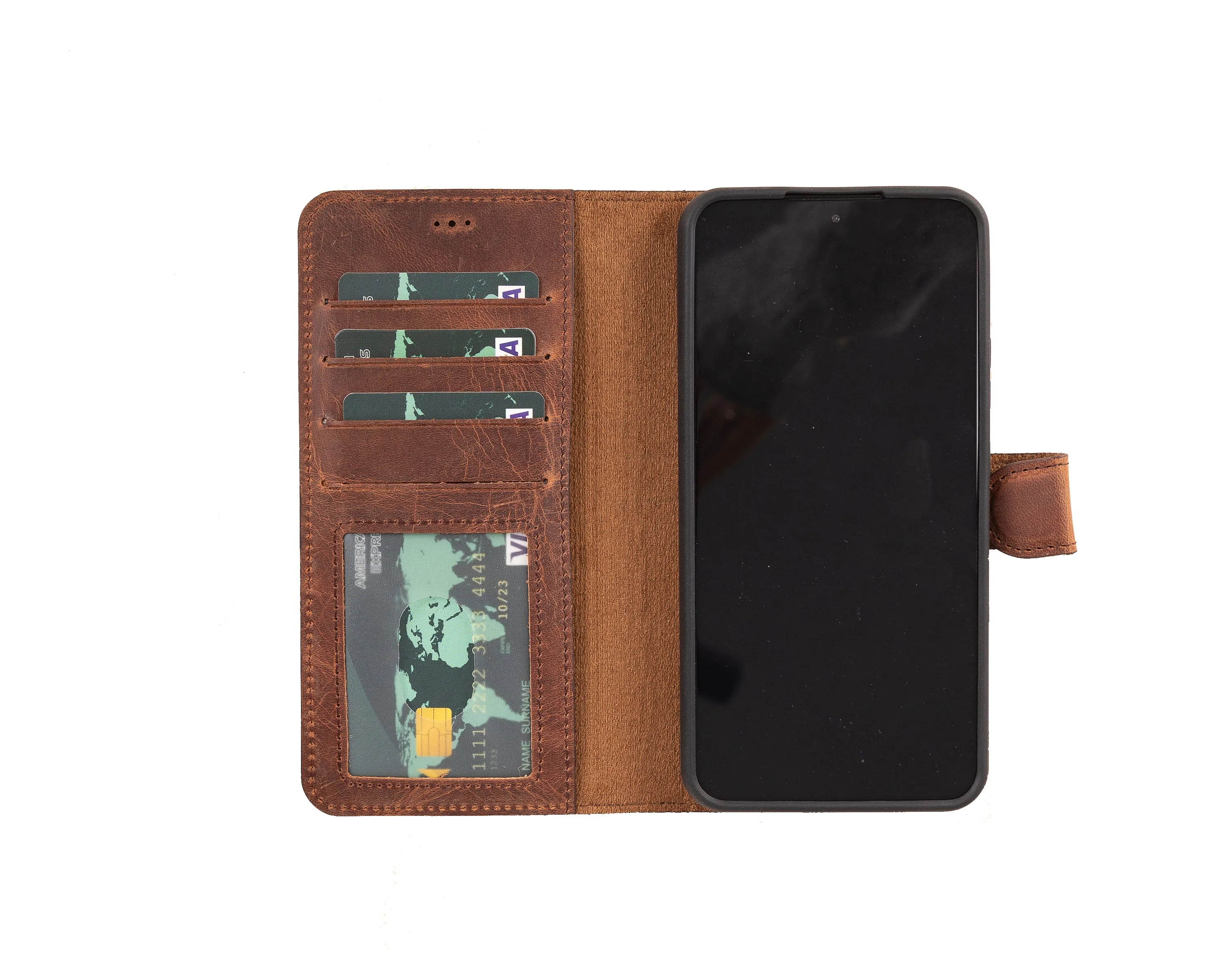 Leather Wallet Case for Samsung Galaxy S22