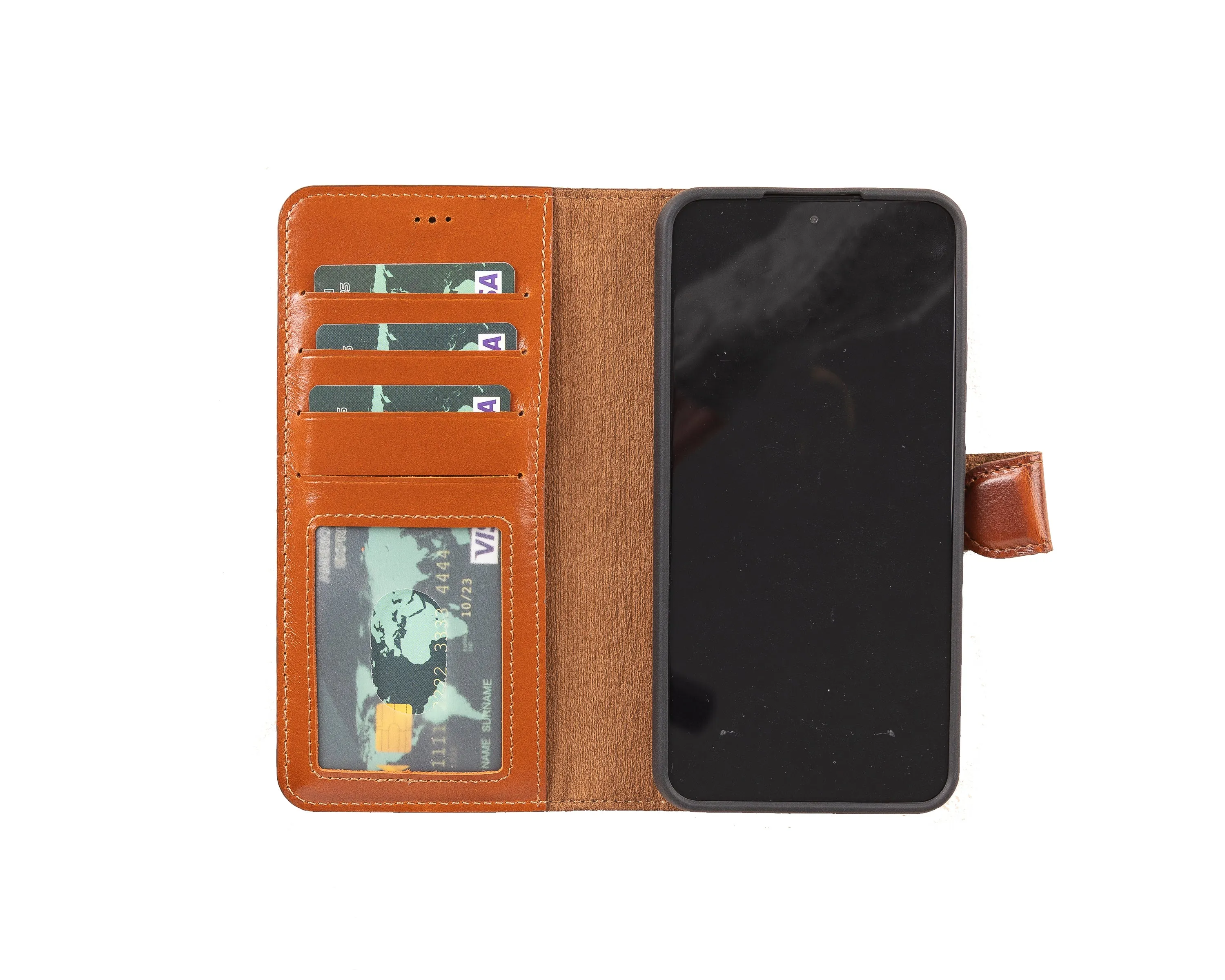 Leather Wallet Case for Samsung Galaxy S22
