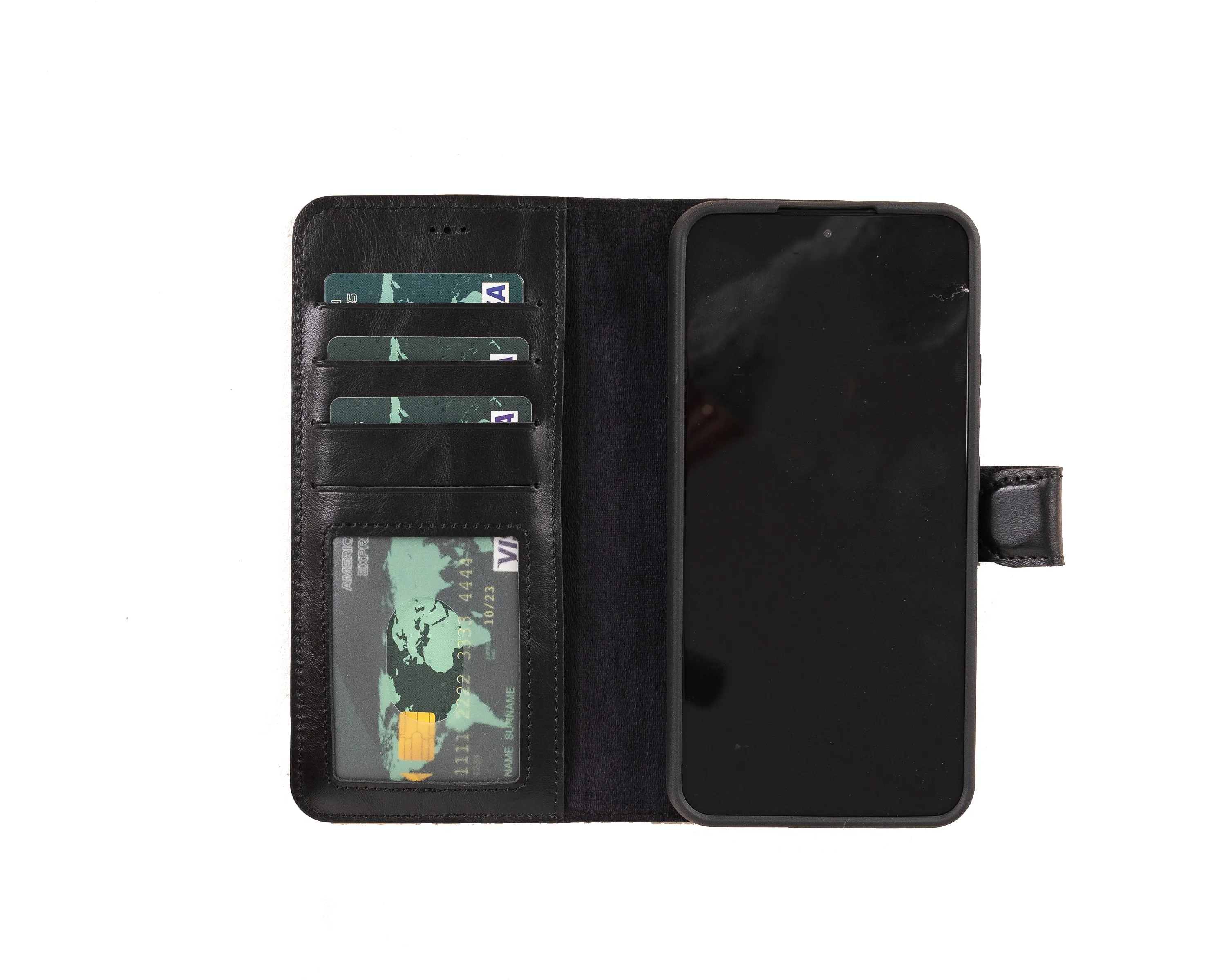 Leather Wallet Case for Samsung Galaxy S22