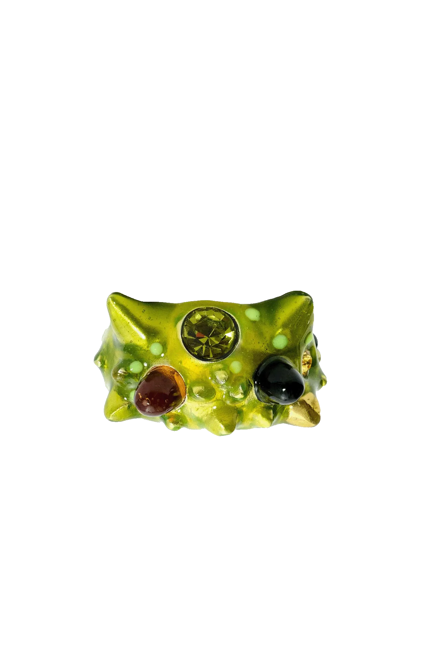 LIME MULTI ALIEN RING