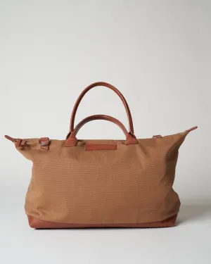 lindbergh shoulder tote - beige/cognac