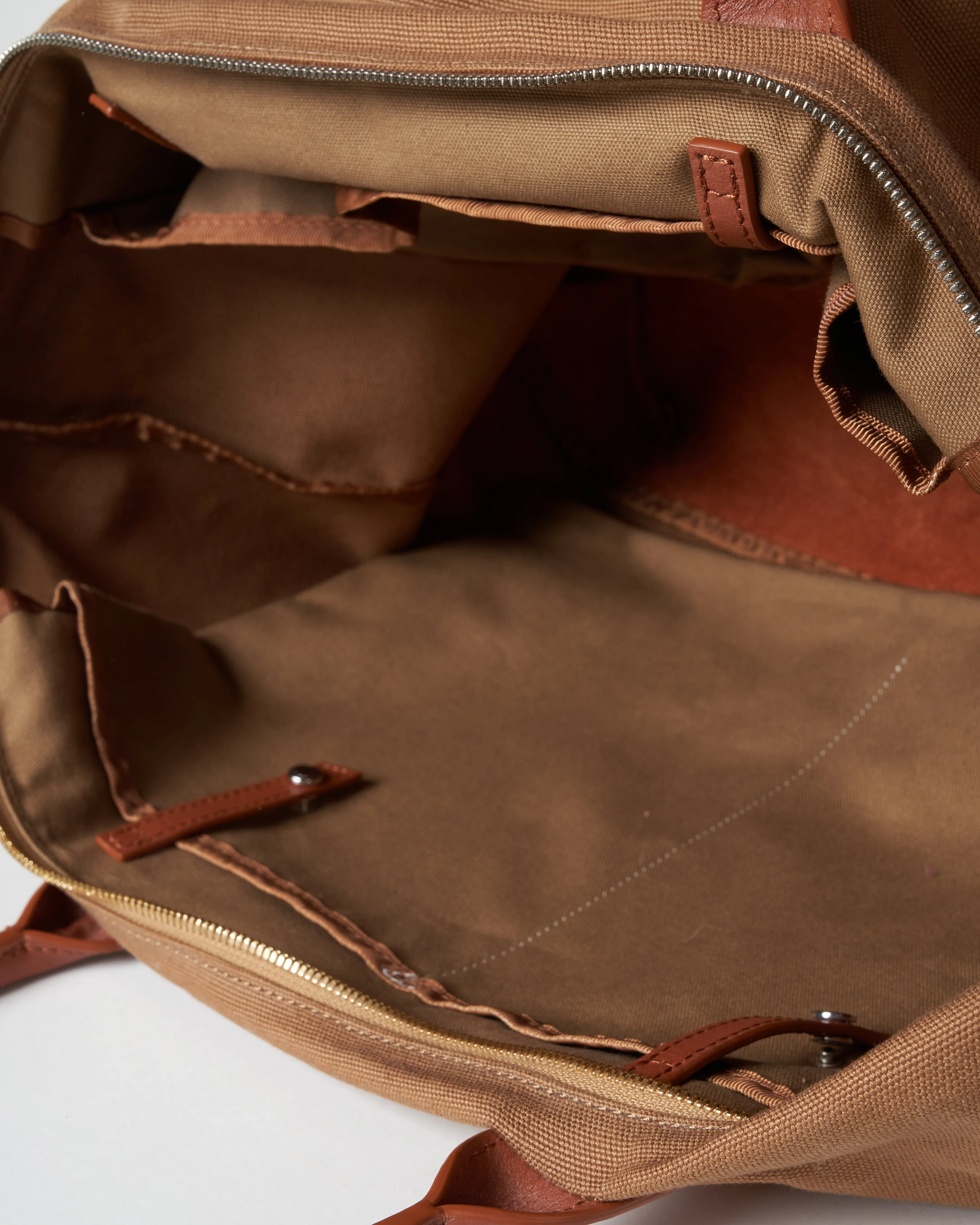 lindbergh shoulder tote - beige/cognac