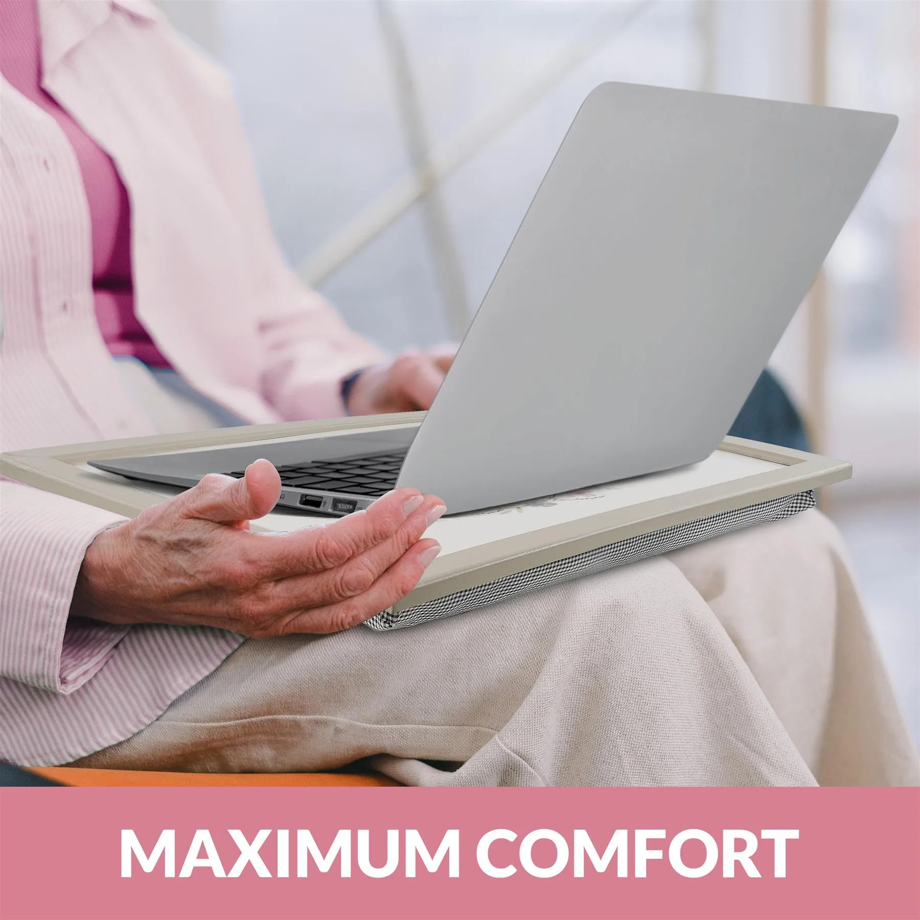 Live a Beautiful Life Lap Tray With Bean Bag Cushion