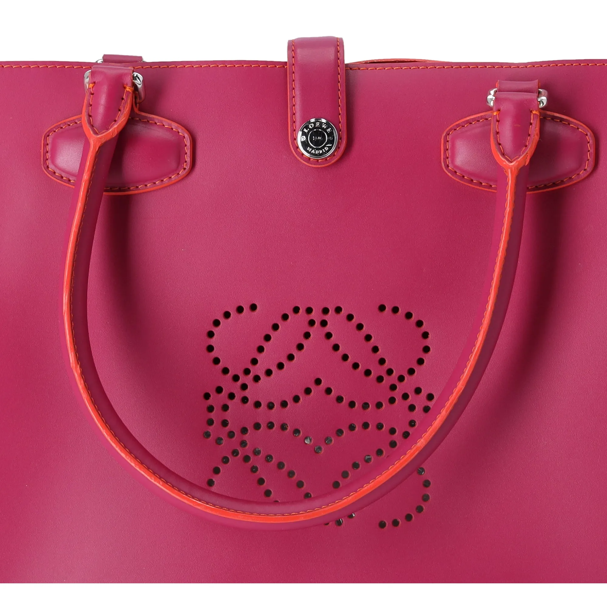 LOEWE Leo Tote Bag 364.71AG60 Pink Leather