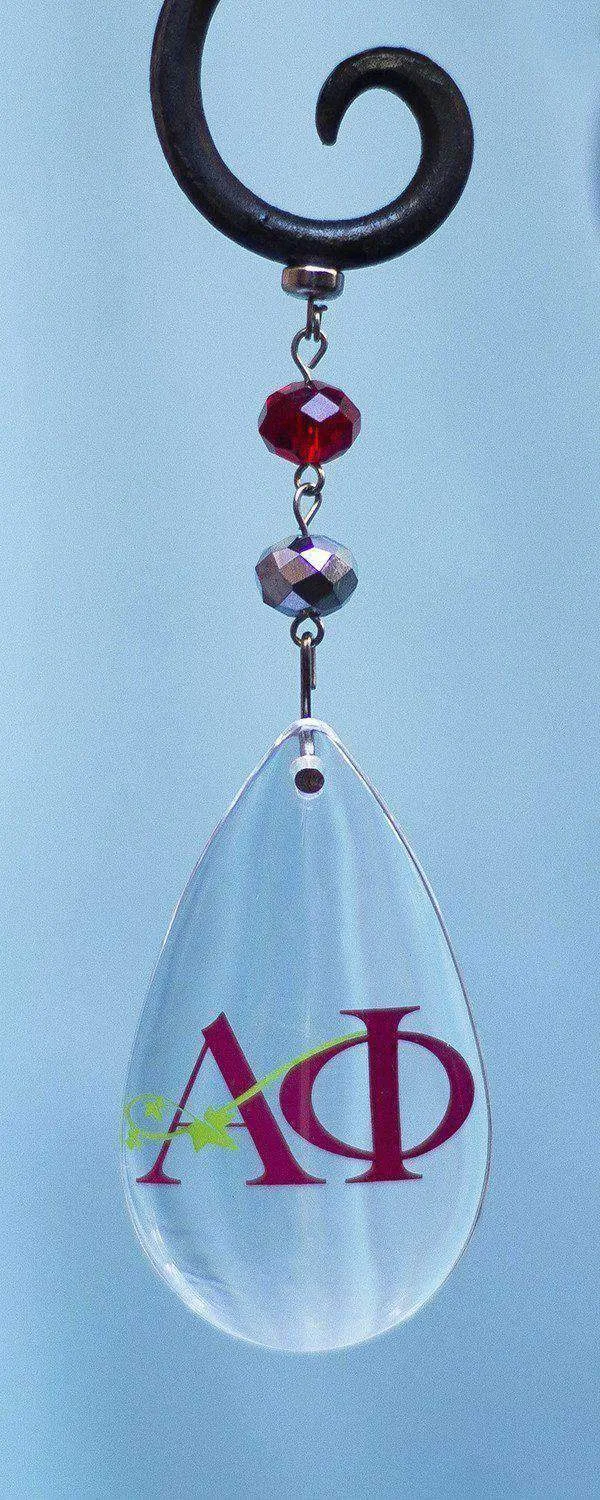 Logo Crystal - Badge- Alpha Phi   (Set of 3)  MAGNETIC ORNAMENT