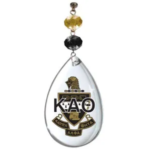 Logo Crystal - Crest- Kappa Alpha Theta   (Set of 3) MAGNETIC ORNAMENT