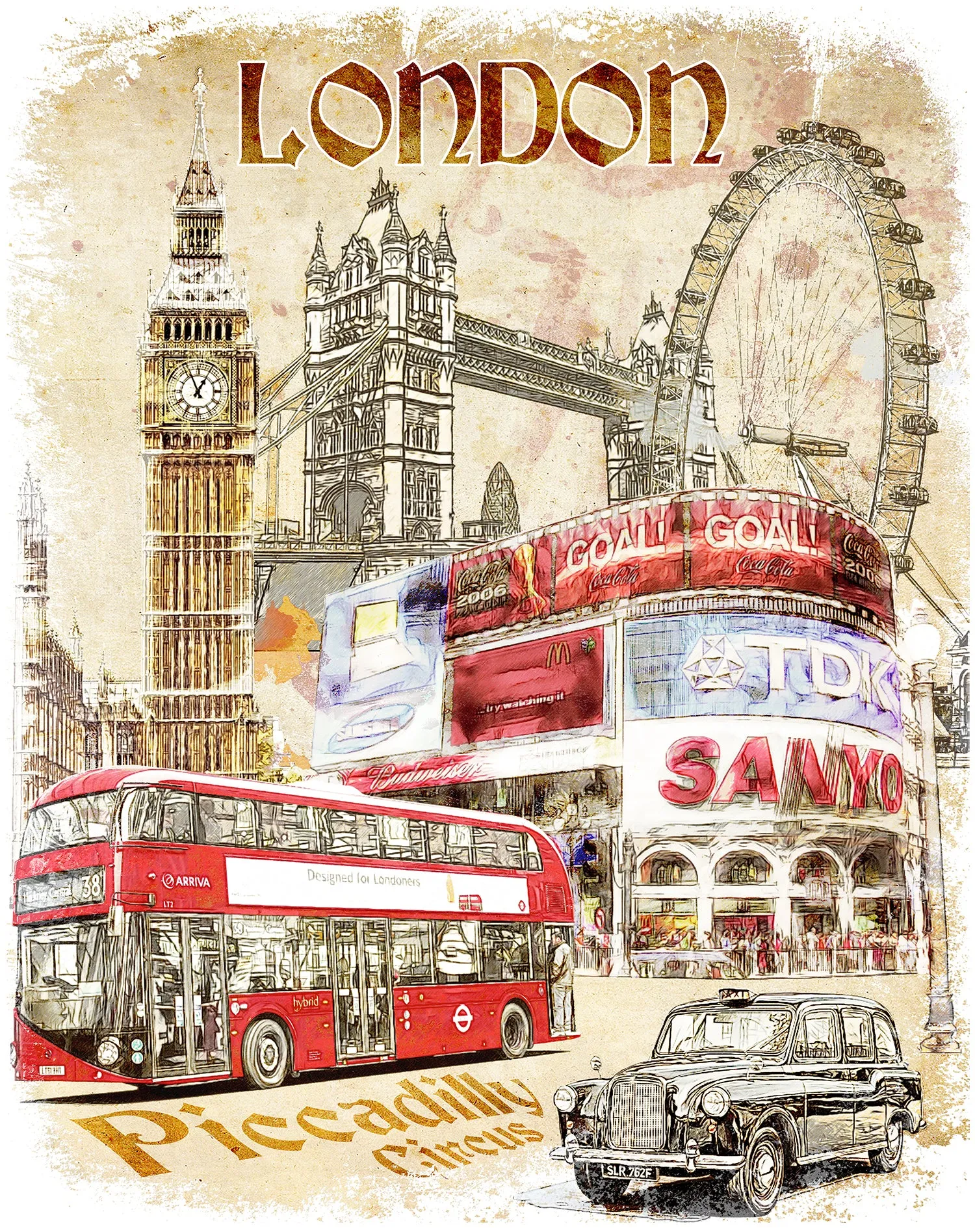 London Fusion Piccadilly Circus Official Tote Bag