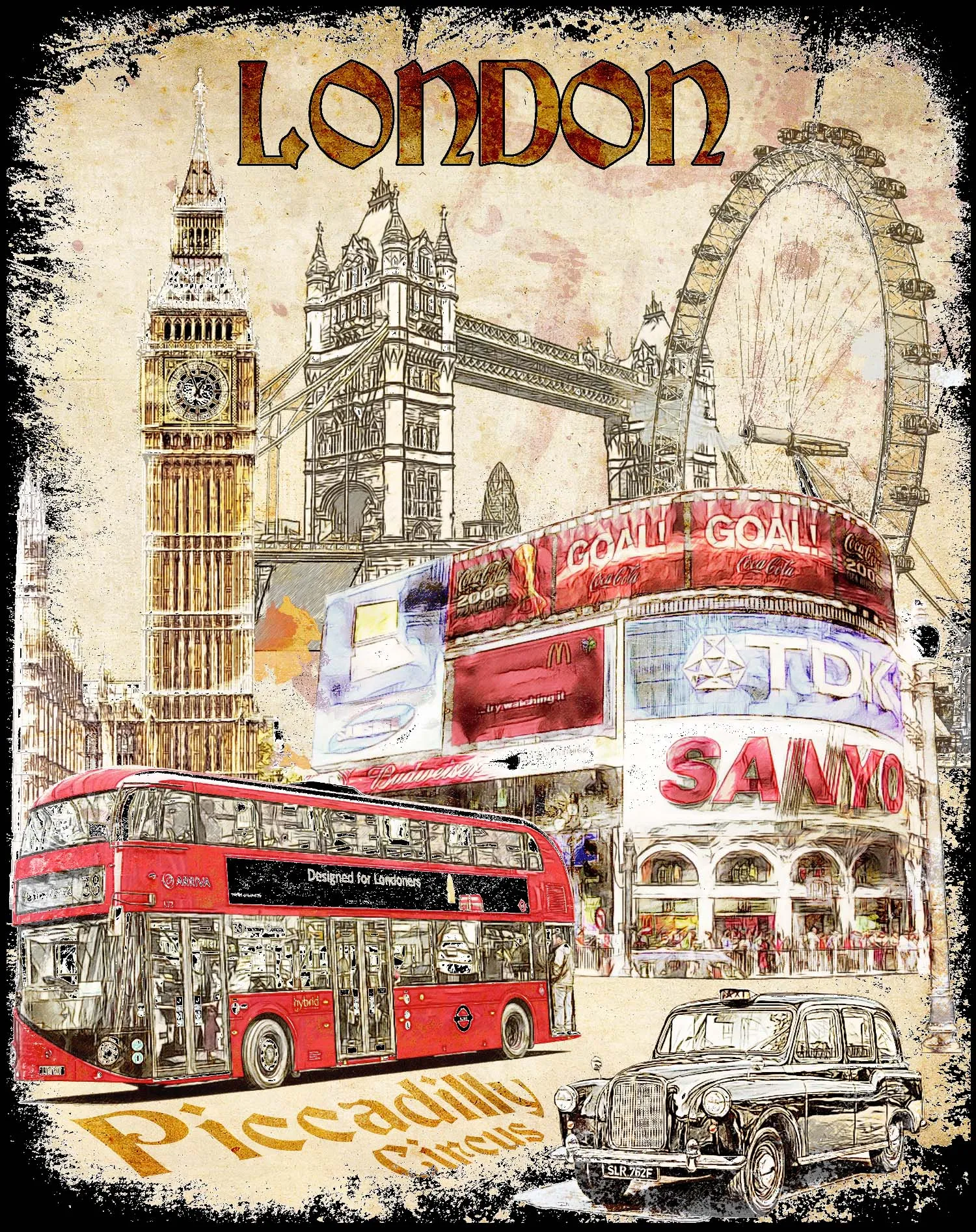London Fusion Piccadilly Circus Official Tote Bag