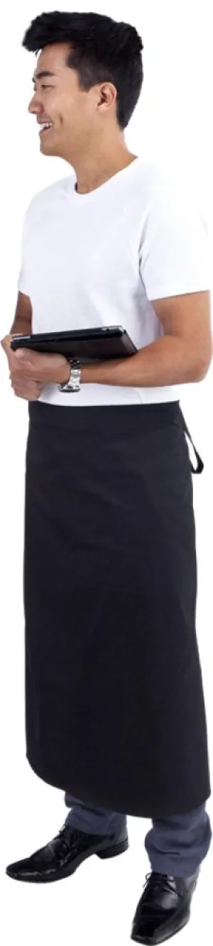 Long Black Waist 3/4 Apron (Pocket )