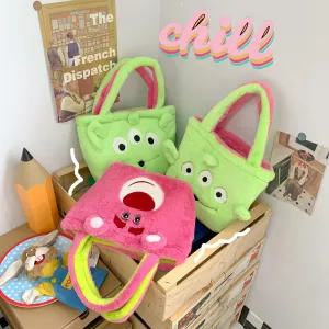 Lotso & Alien Reversible Plush Bag