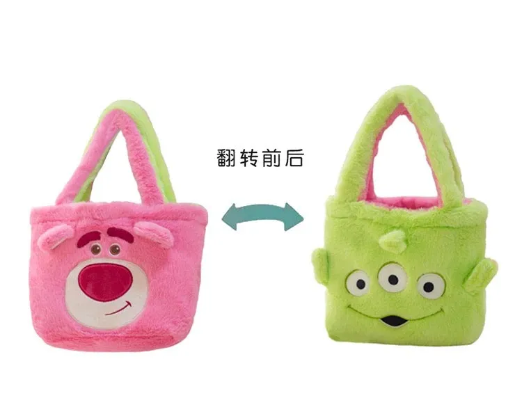 Lotso & Alien Reversible Plush Bag