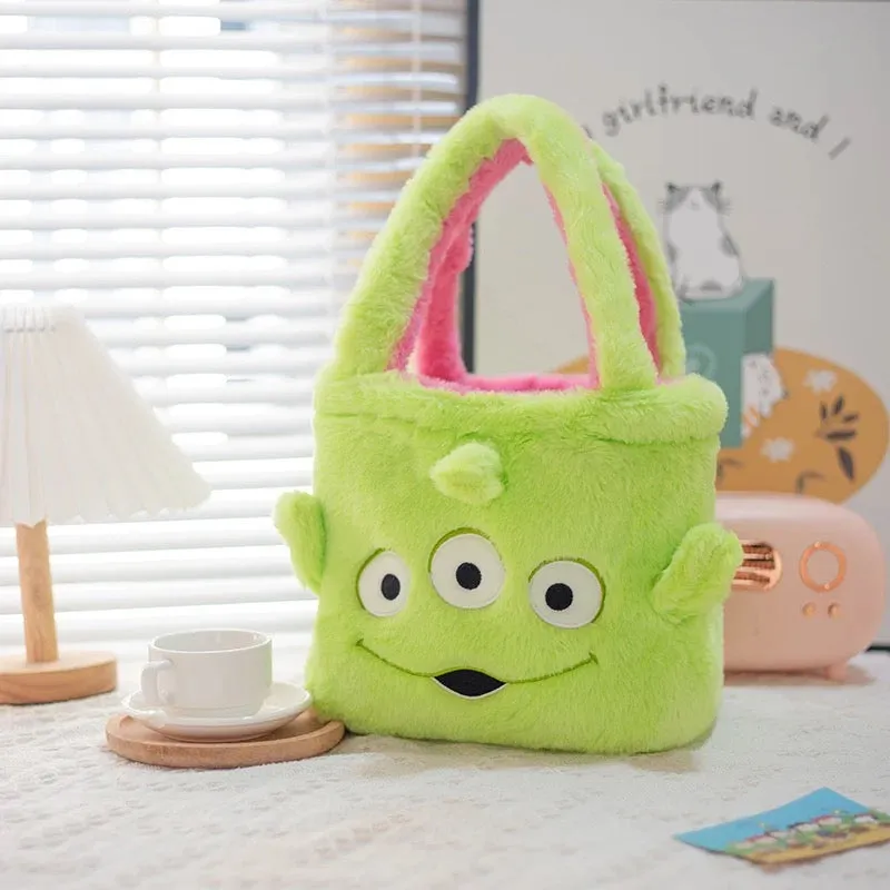 Lotso & Alien Reversible Plush Bag