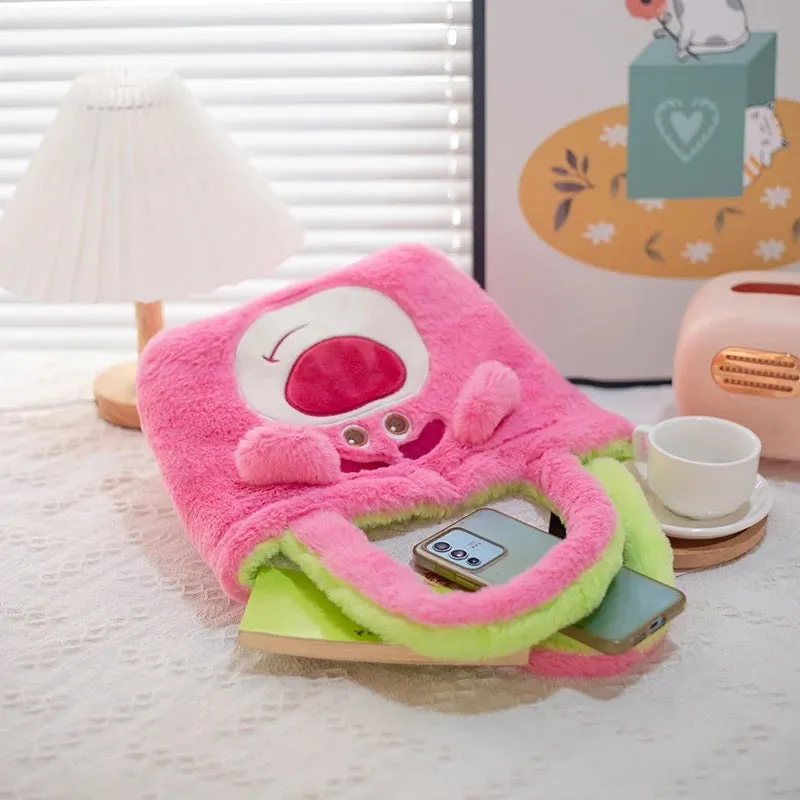 Lotso & Alien Reversible Plush Bag