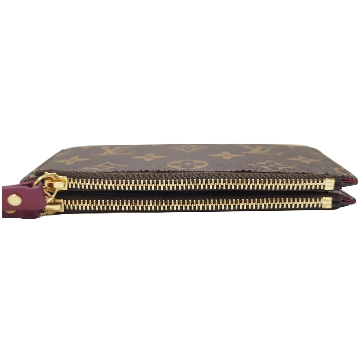 LOUIS VUITTON Adele Monogram Canvas Compact Wallet Brown