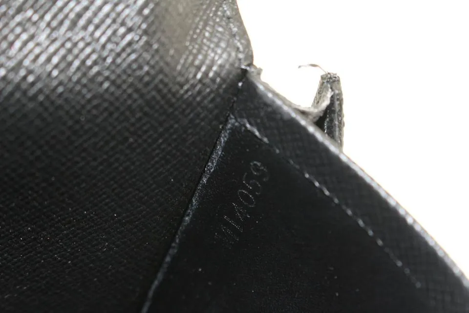 Louis Vuitton Black Damier Graphite Compact Snap Wallet 2lk318s