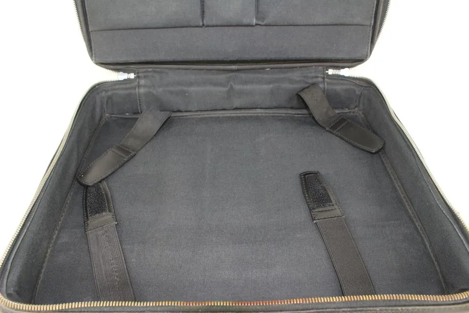 Louis Vuitton Black Taiga Leather Odessa Laptop Bag 917lv17