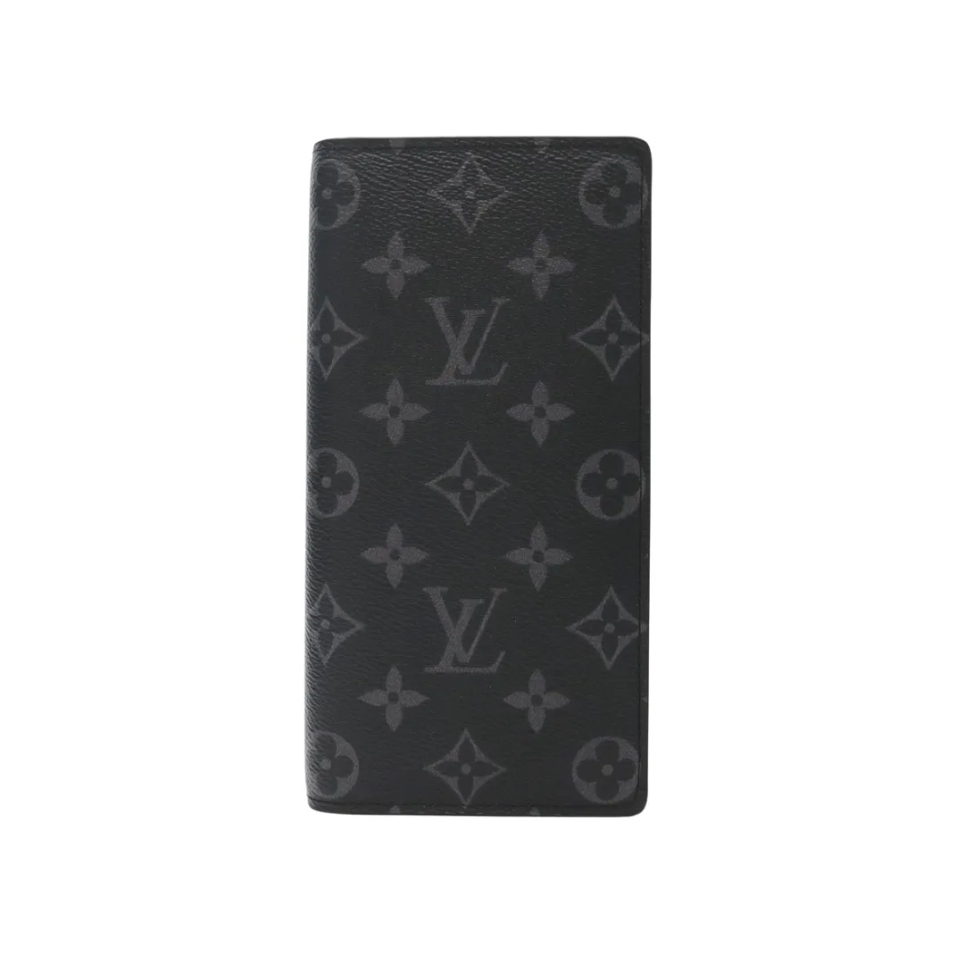 LOUIS VUITTON BRAZZA MONOGRAM ECLIPSE WALLET