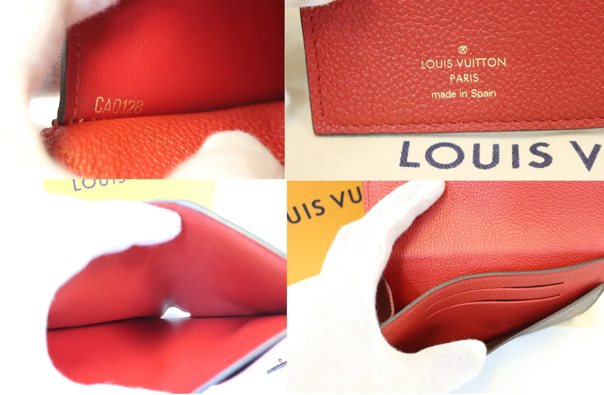 LOUIS VUITTON Cerise Monogram Canvas Pallas Compact Wallet