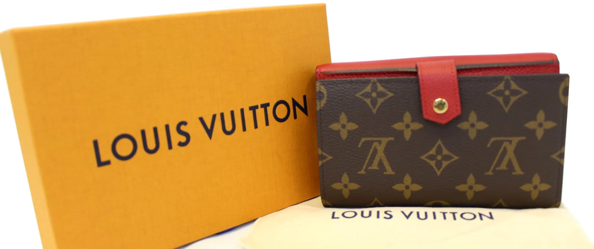 LOUIS VUITTON Cerise Monogram Canvas Pallas Compact Wallet