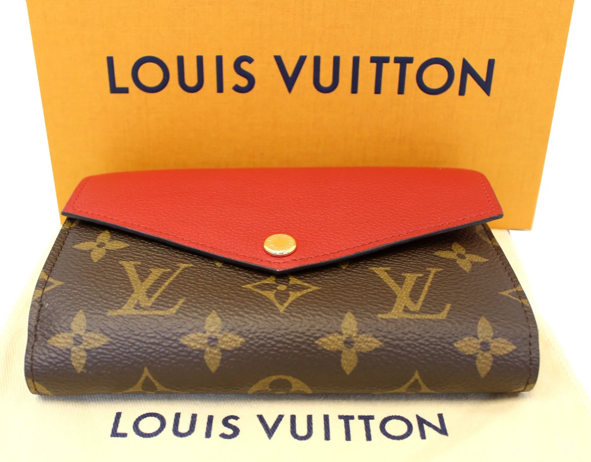 LOUIS VUITTON Cerise Monogram Canvas Pallas Compact Wallet