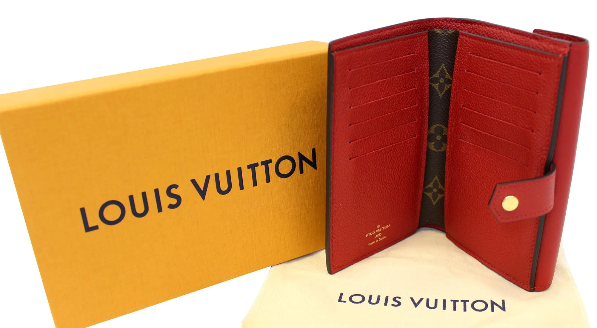 LOUIS VUITTON Cerise Monogram Canvas Pallas Compact Wallet