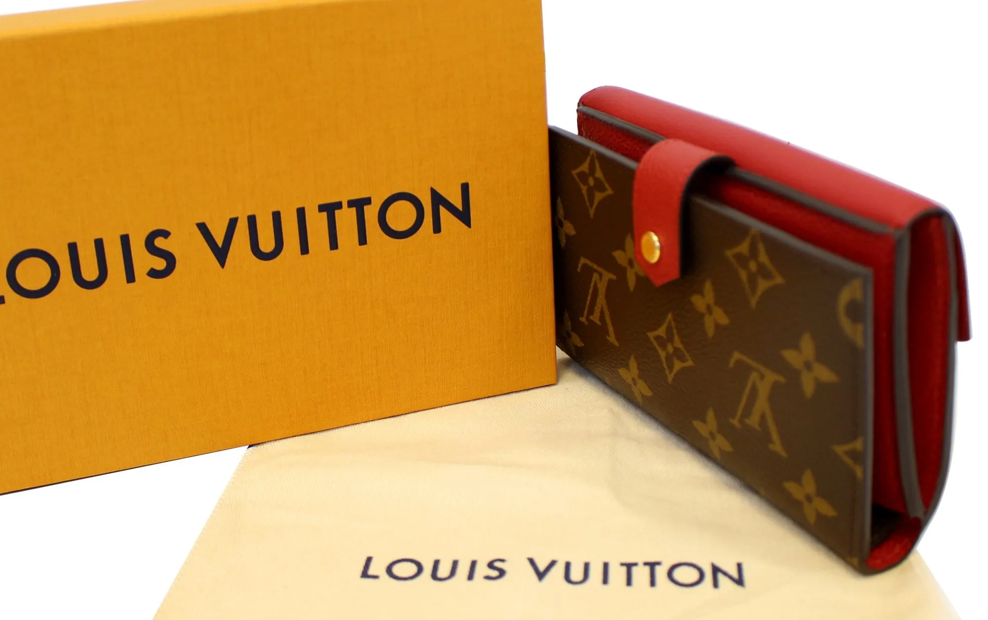 LOUIS VUITTON Cerise Monogram Canvas Pallas Compact Wallet