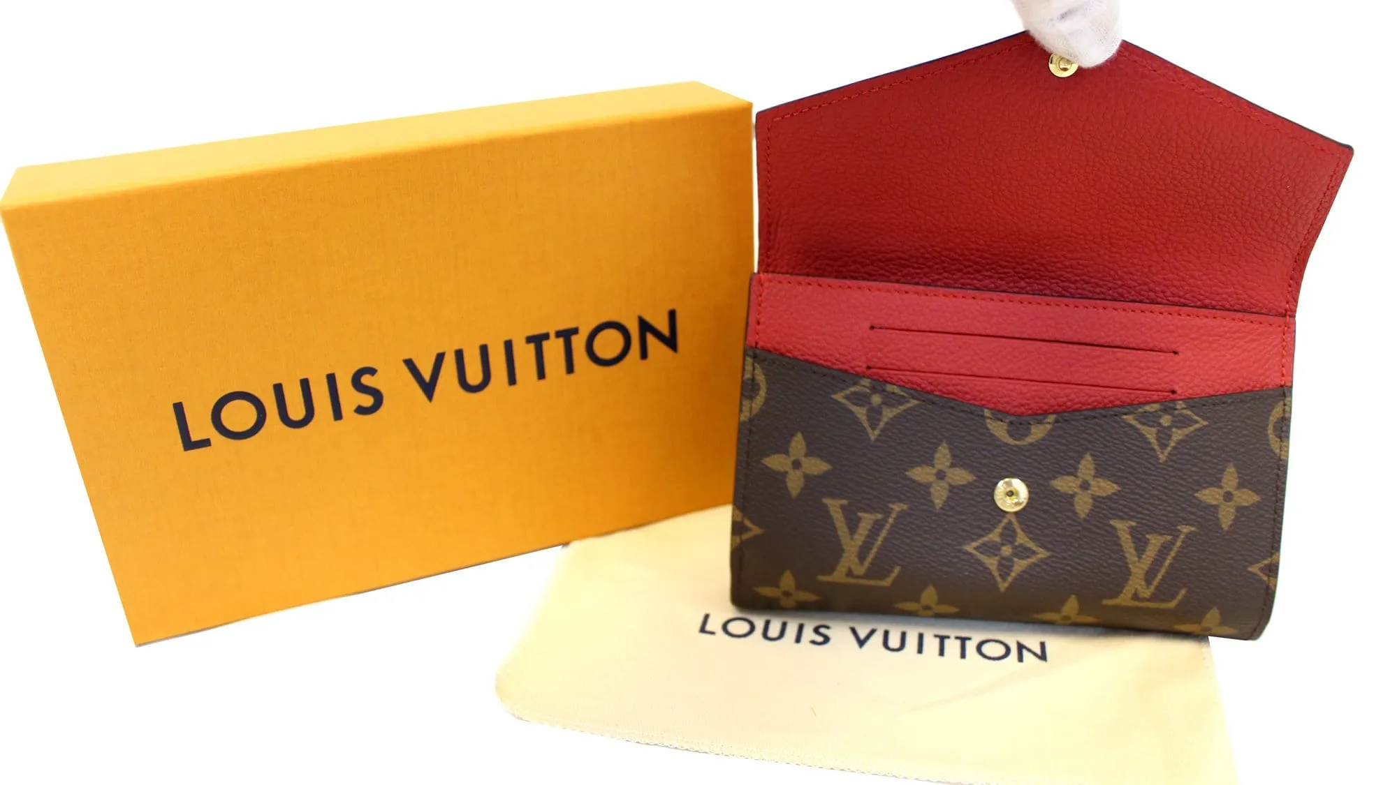 LOUIS VUITTON Cerise Monogram Canvas Pallas Compact Wallet