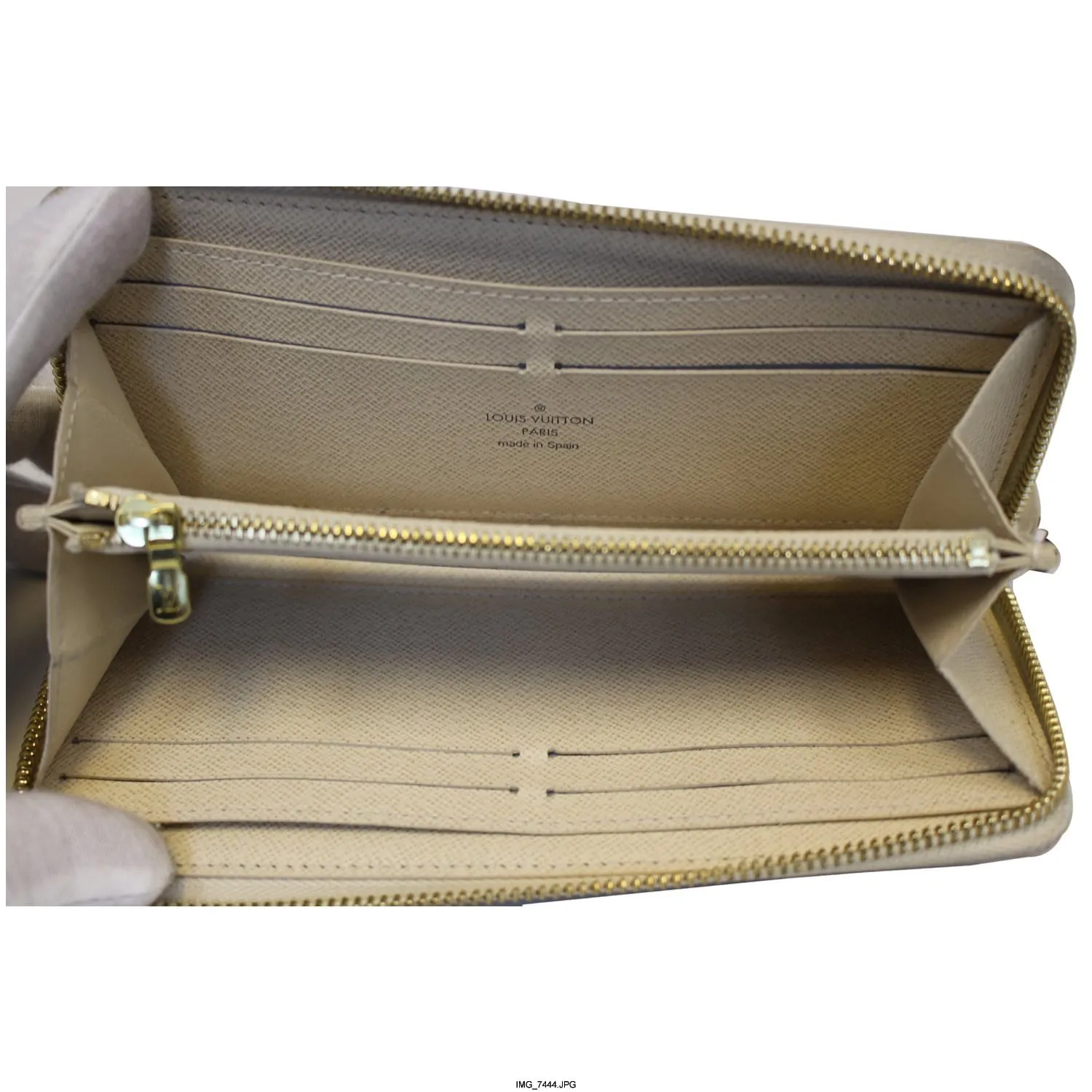 LOUIS VUITTON Clemence Damier Azur Wallet