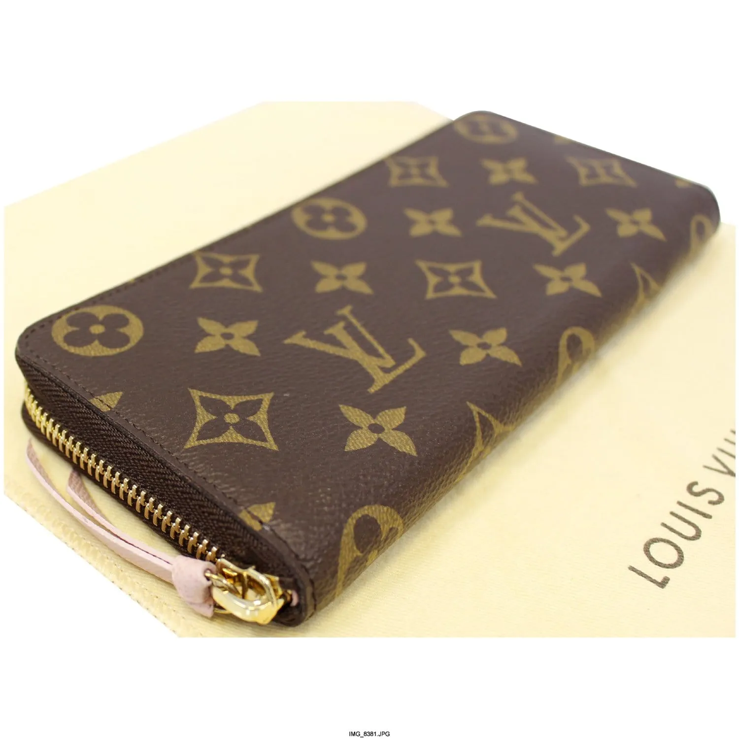 LOUIS VUITTON Clemence Monogram Canvas Wallet