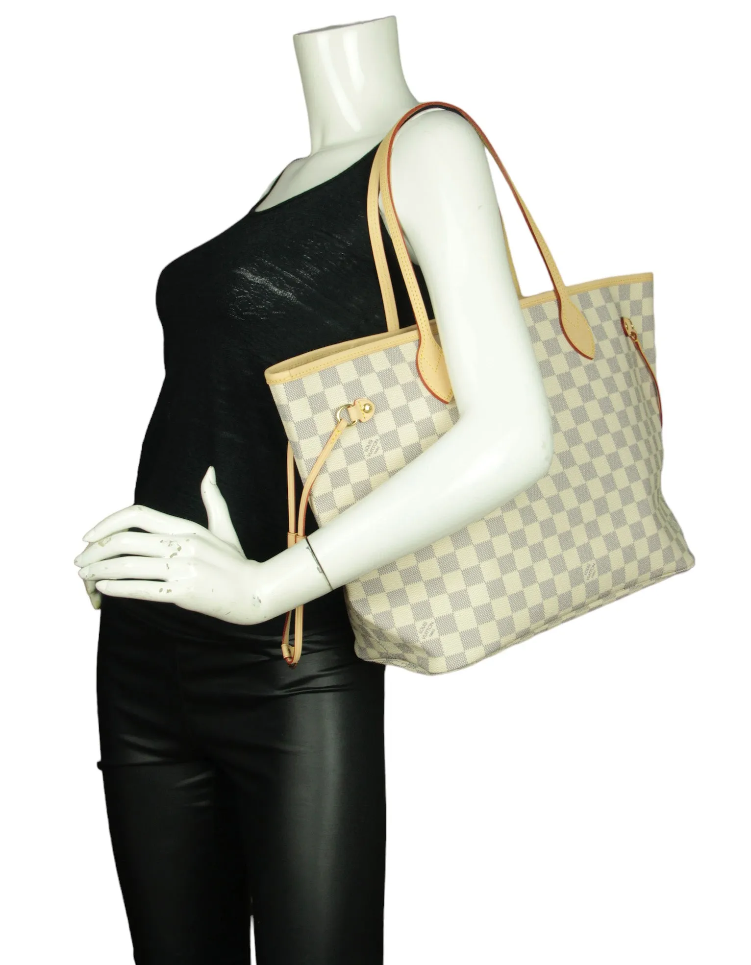 Louis Vuitton Damier Azur Neverfull MM Tote