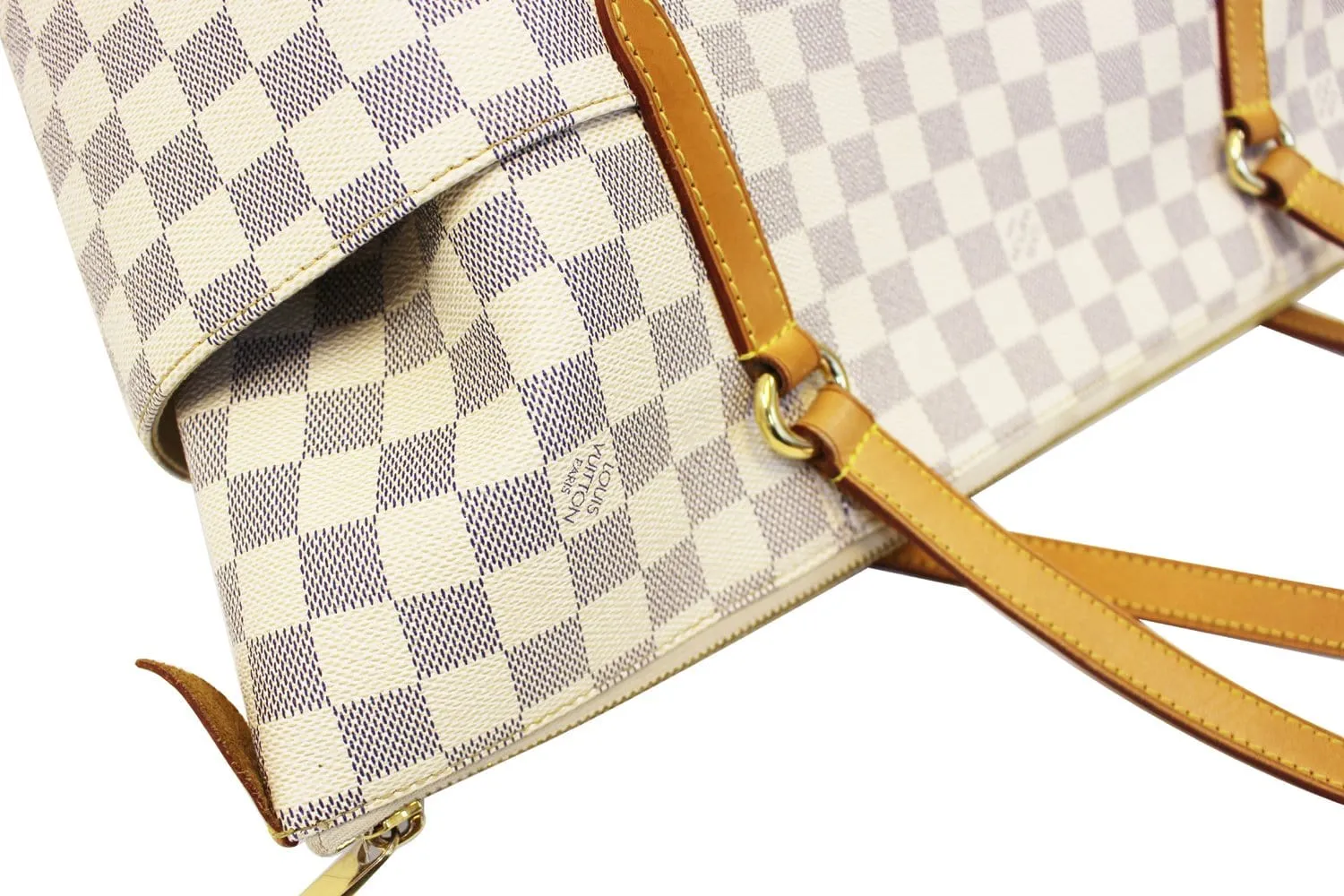 LOUIS VUITTON Damier Azur Totally GM Tote Shoulder Bag