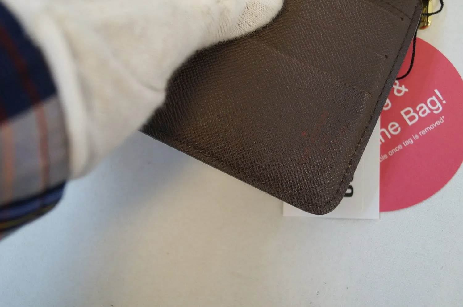 LOUIS VUITTON Damier Canvas leather Compact Zip Wallet