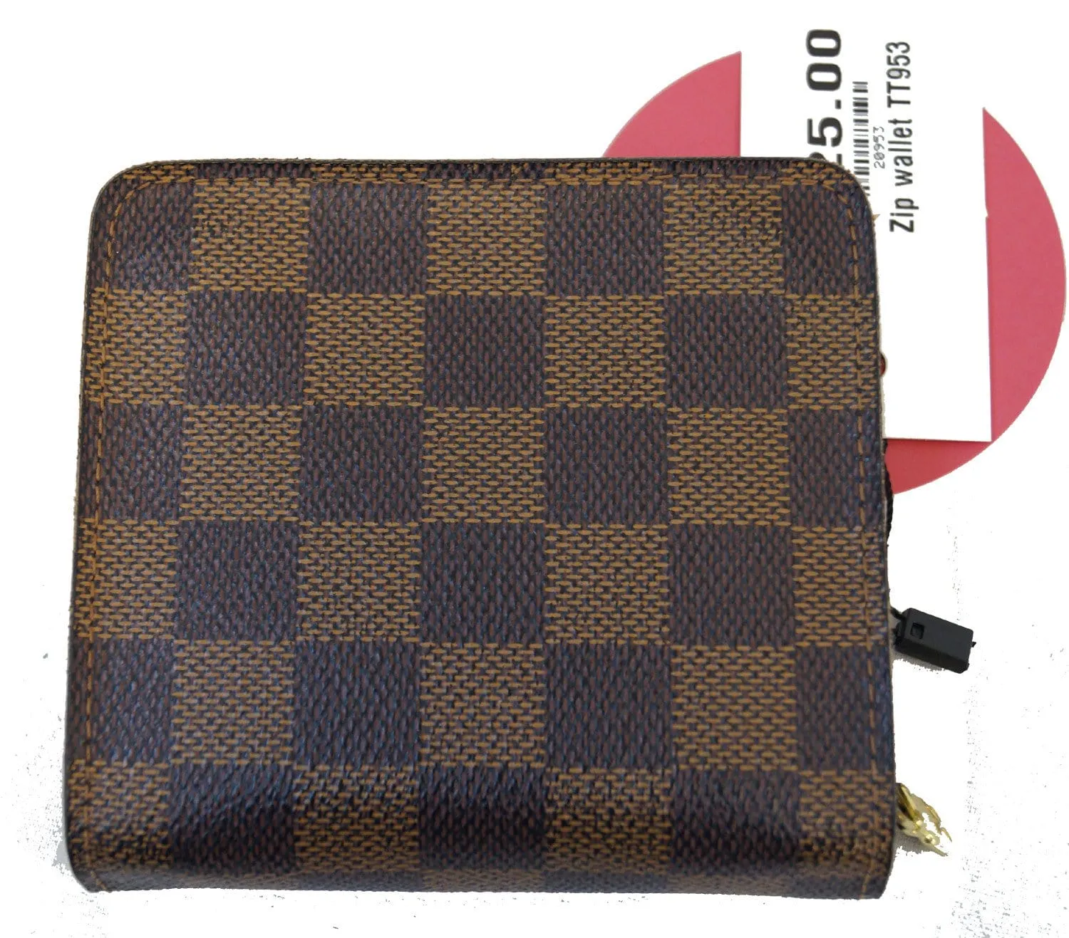 LOUIS VUITTON Damier Canvas leather Compact Zip Wallet