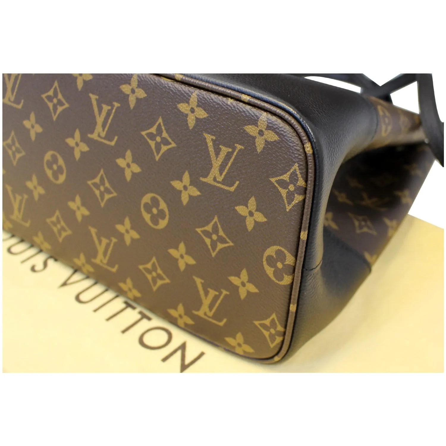 LOUIS VUITTON Flandrin Monogram Canvas Tote Shoulder Bag Brown