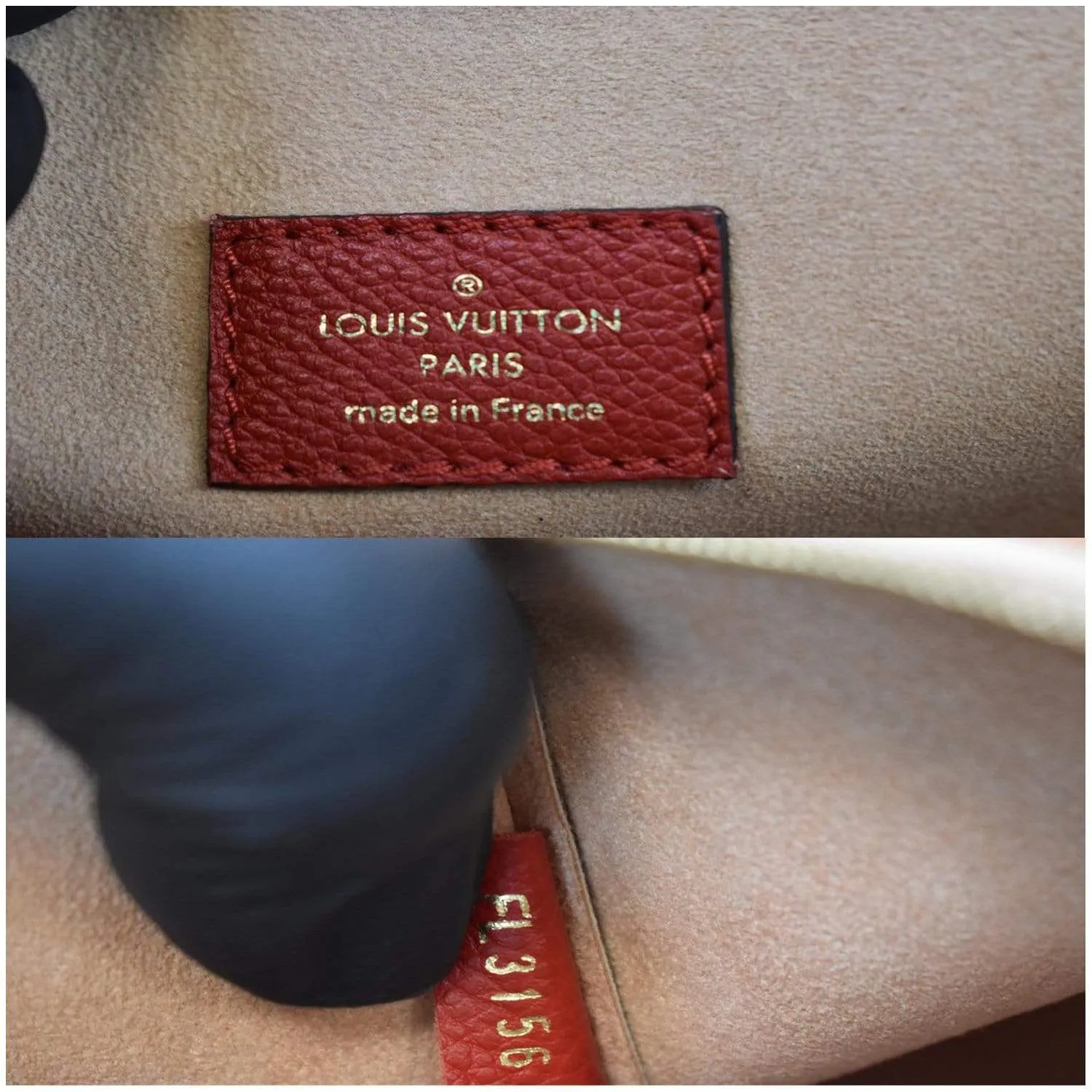 LOUIS VUITTON Flandrin Monogram Canvas Tote Shoulder Bag Red - 25% OFF