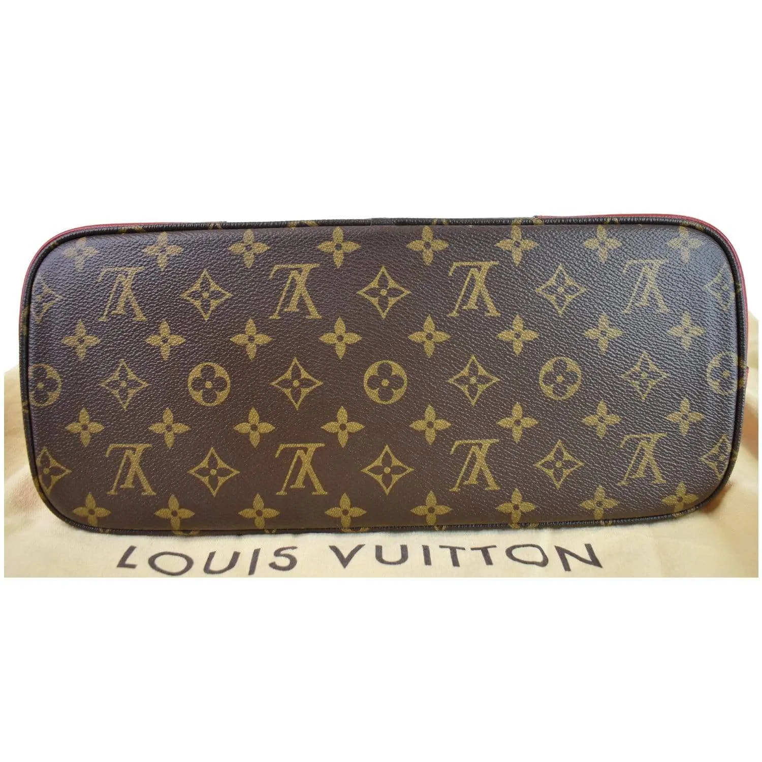 LOUIS VUITTON Flandrin Monogram Canvas Tote Shoulder Bag Red - 25% OFF