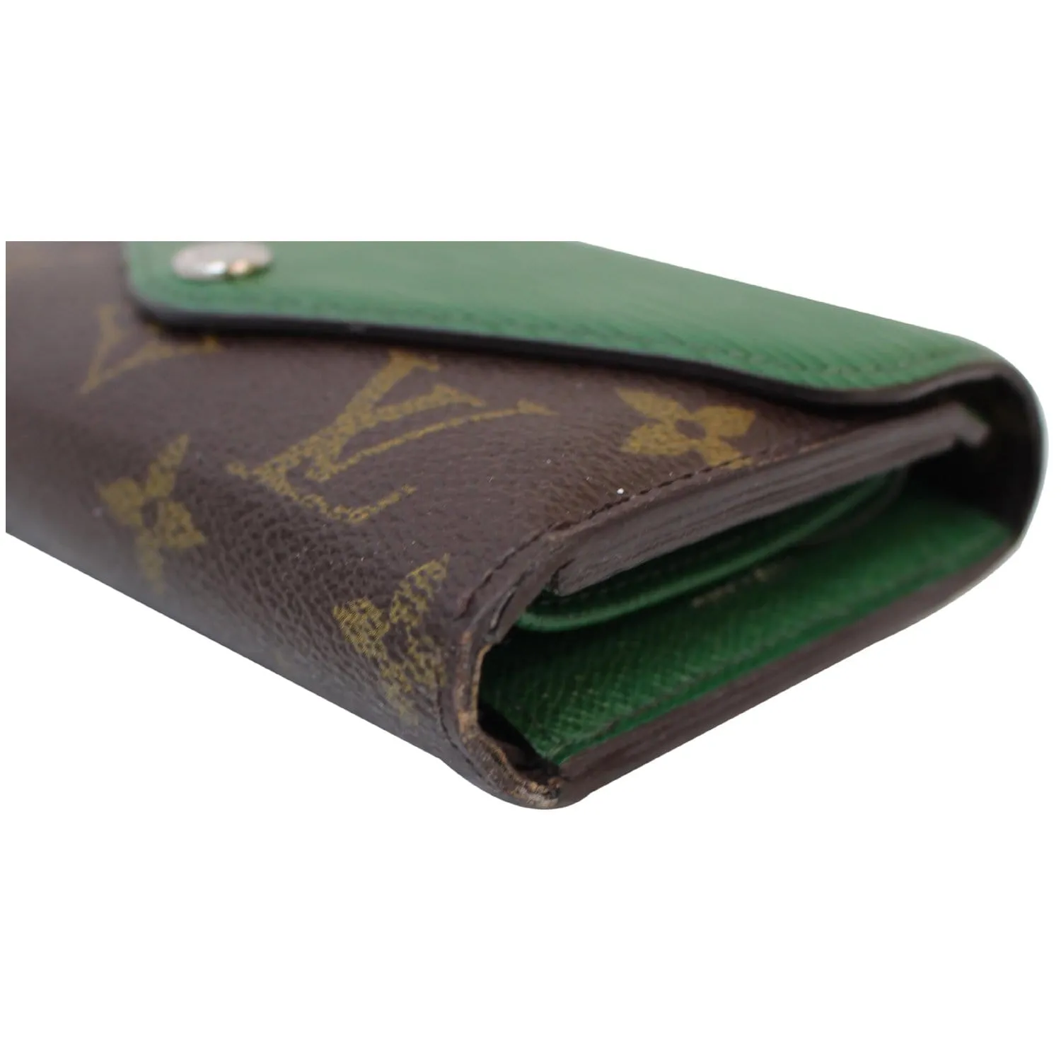 LOUIS VUITTON Marie-Lou Epi Monogram Canvas Compact Wallet Green