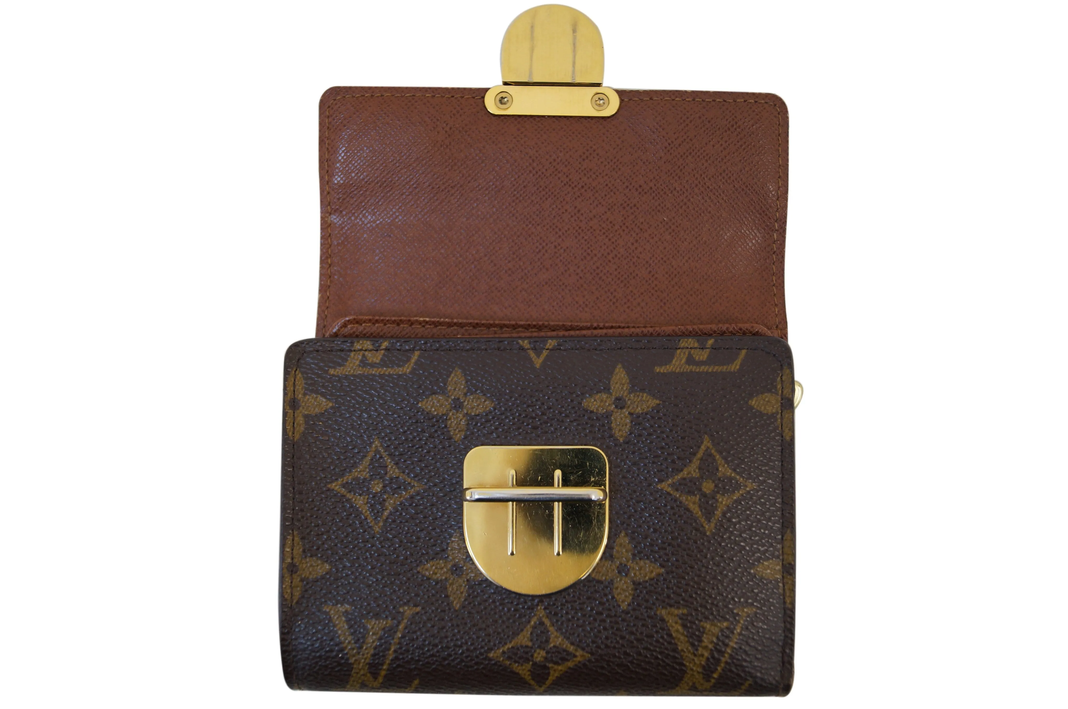 LOUIS VUITTON Monogram Canvas Brown Koala Wallet TT1215
