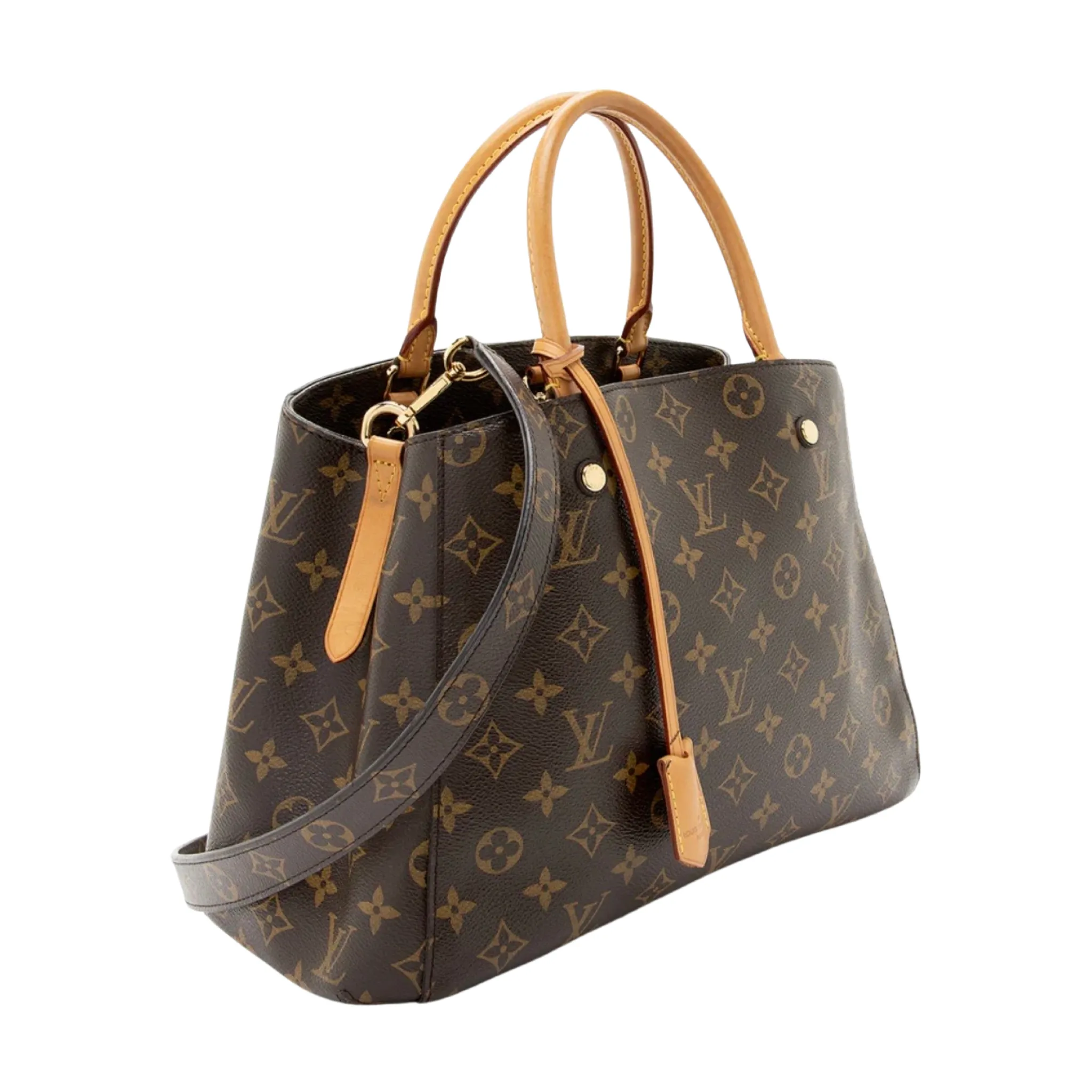 LOUIS VUITTON Monogram Canvas Montaigne MM Tote/Shoulder Bag