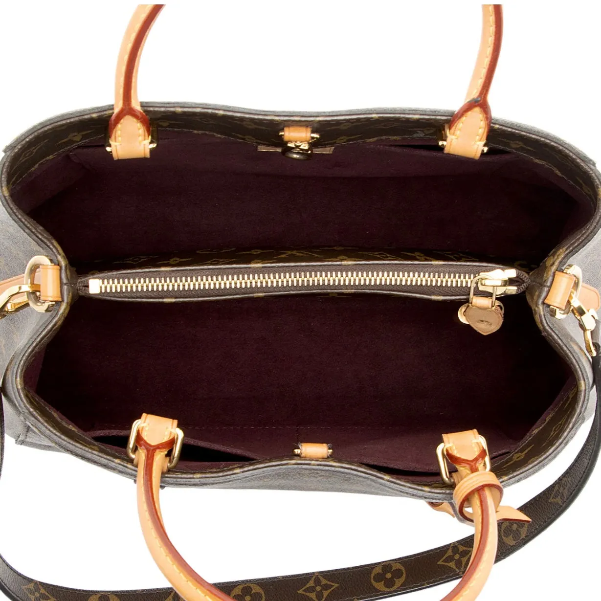 LOUIS VUITTON Monogram Canvas Montaigne MM Tote/Shoulder Bag