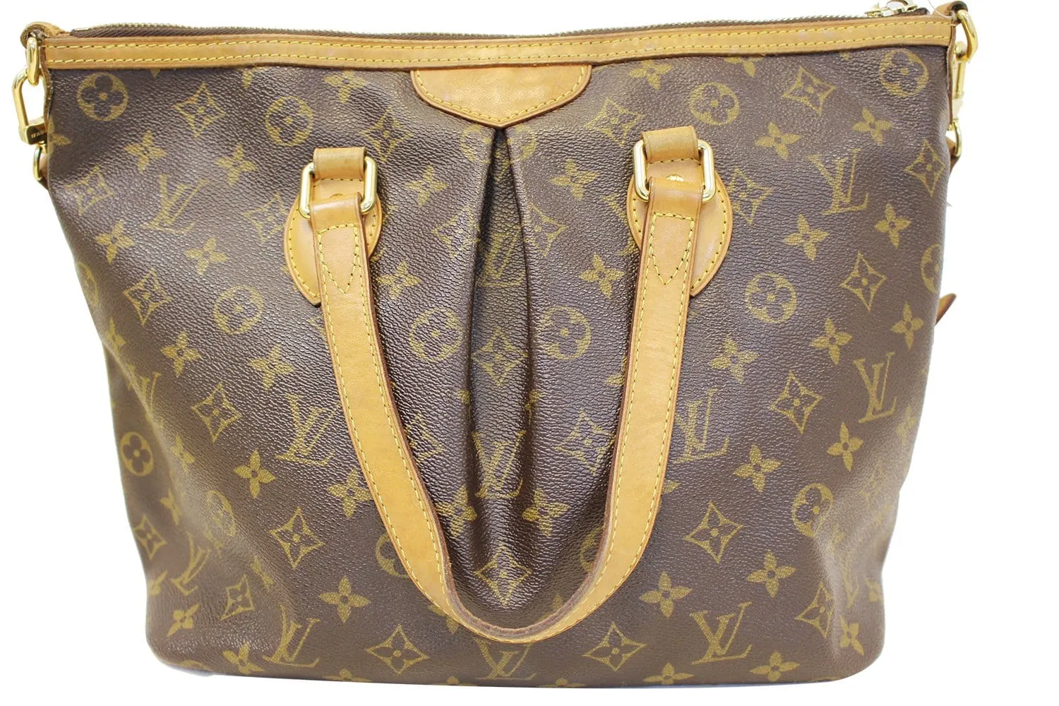 LOUIS VUITTON Monogram Canvas Palermo PM Brown Shoulder Bag