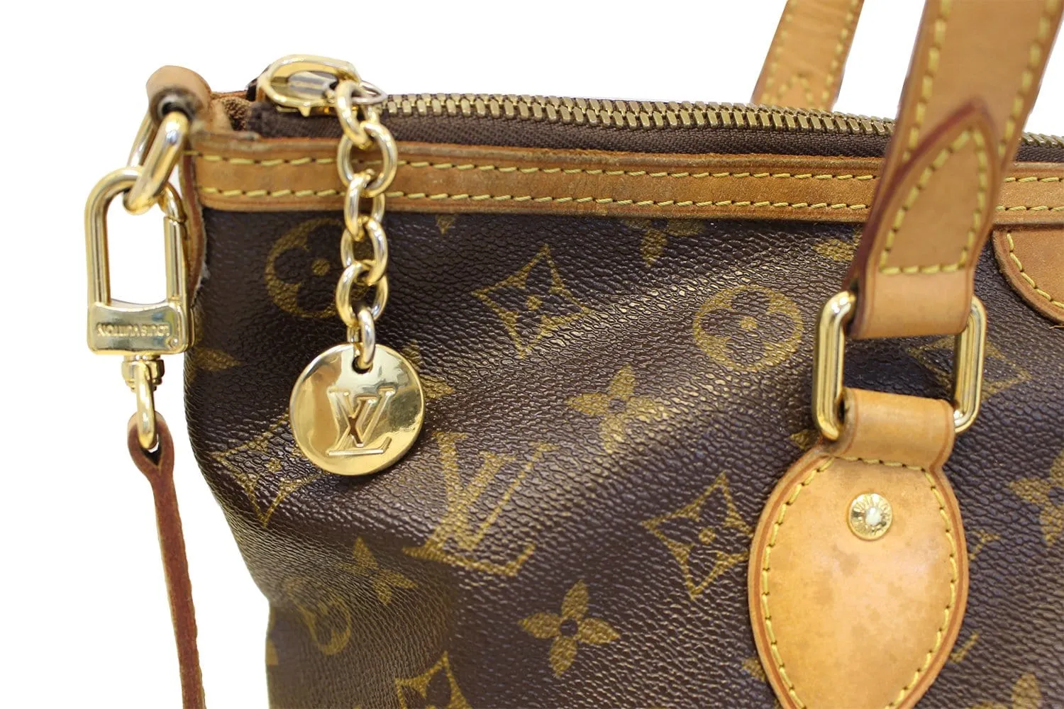 LOUIS VUITTON Monogram Canvas Palermo PM Brown Shoulder Bag