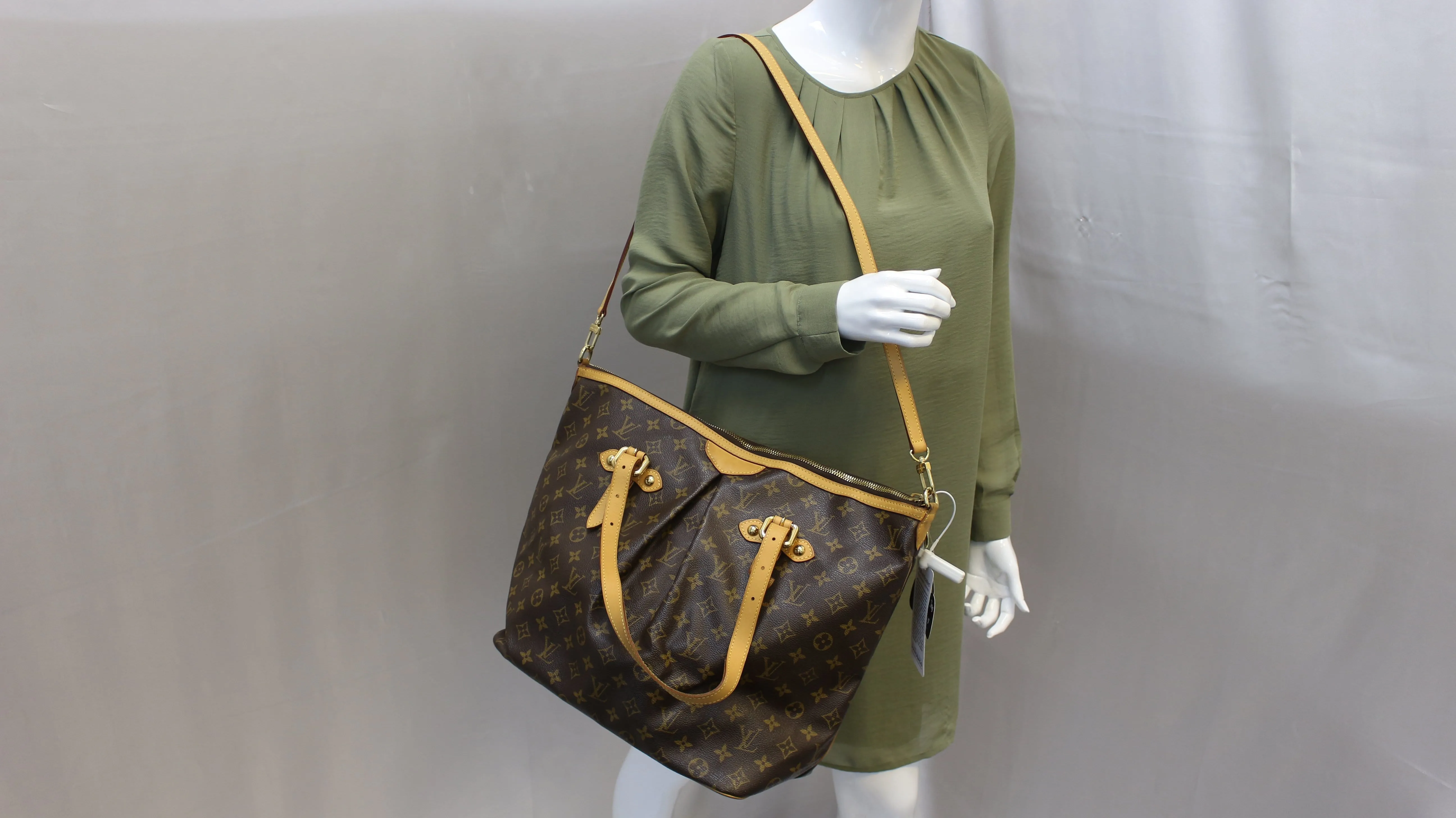 LOUIS VUITTON Monogram Palermo GM Tote Shoulder Bag